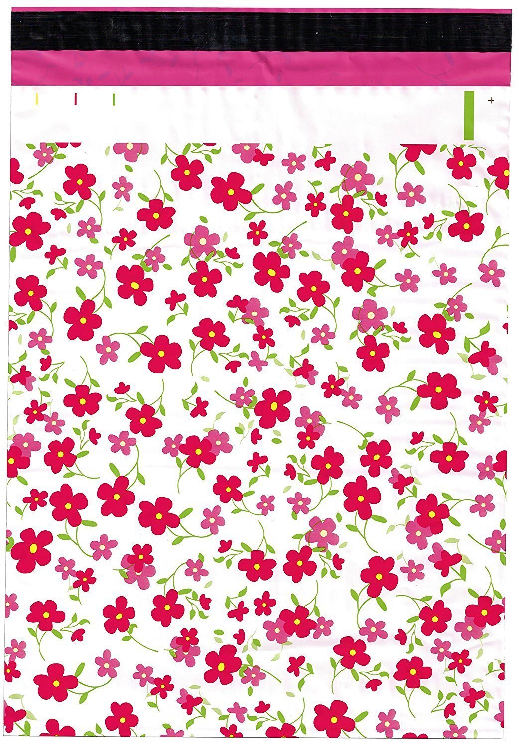 200 Bags 100 10×13 Cute Rabbits, 100 10×13 Pink Flowers Designer Poly Mailers