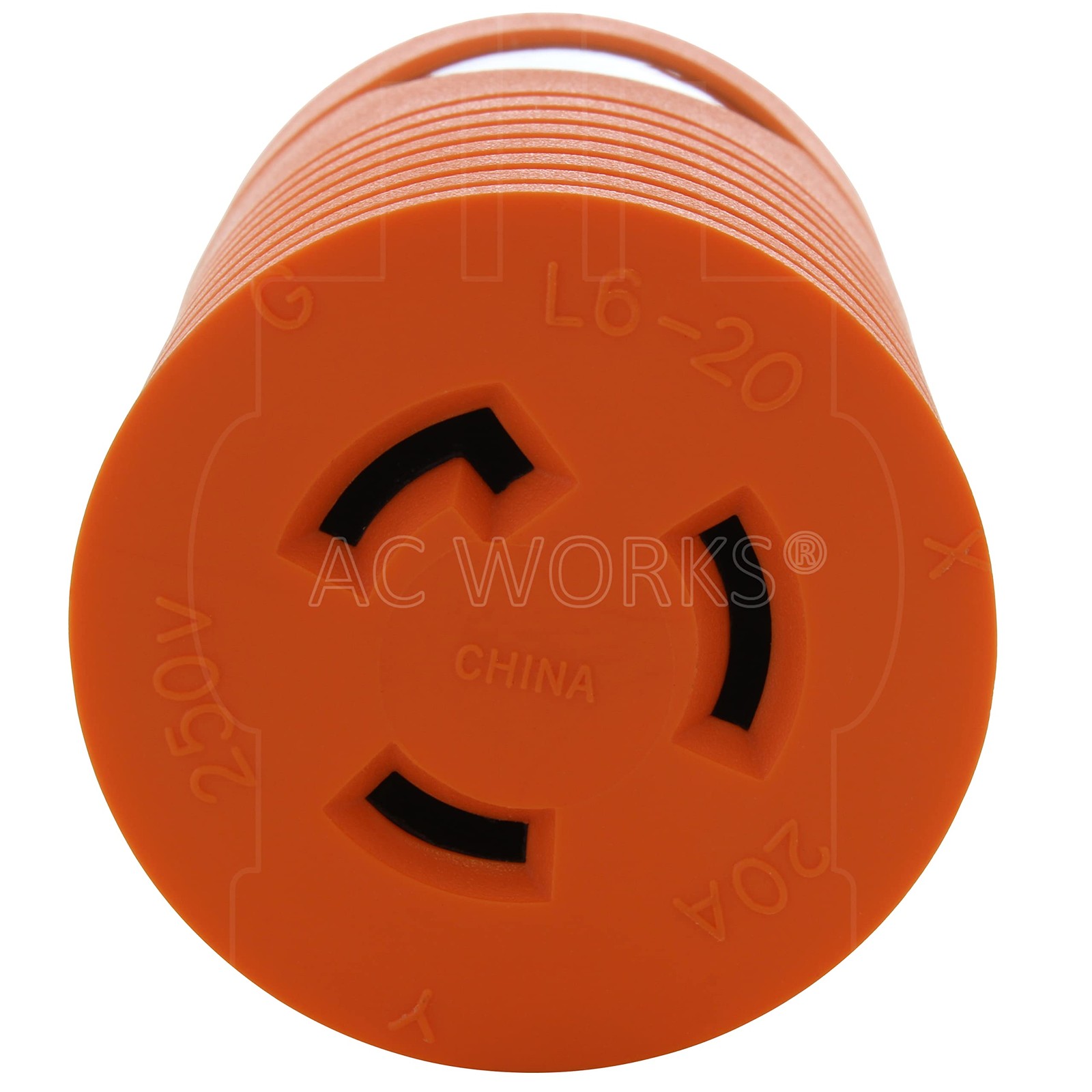 [AD620L620] Locking Adapter NEMA 6-20P 20Amp 250Volt Plug to NEMA L6-20R 20Am…