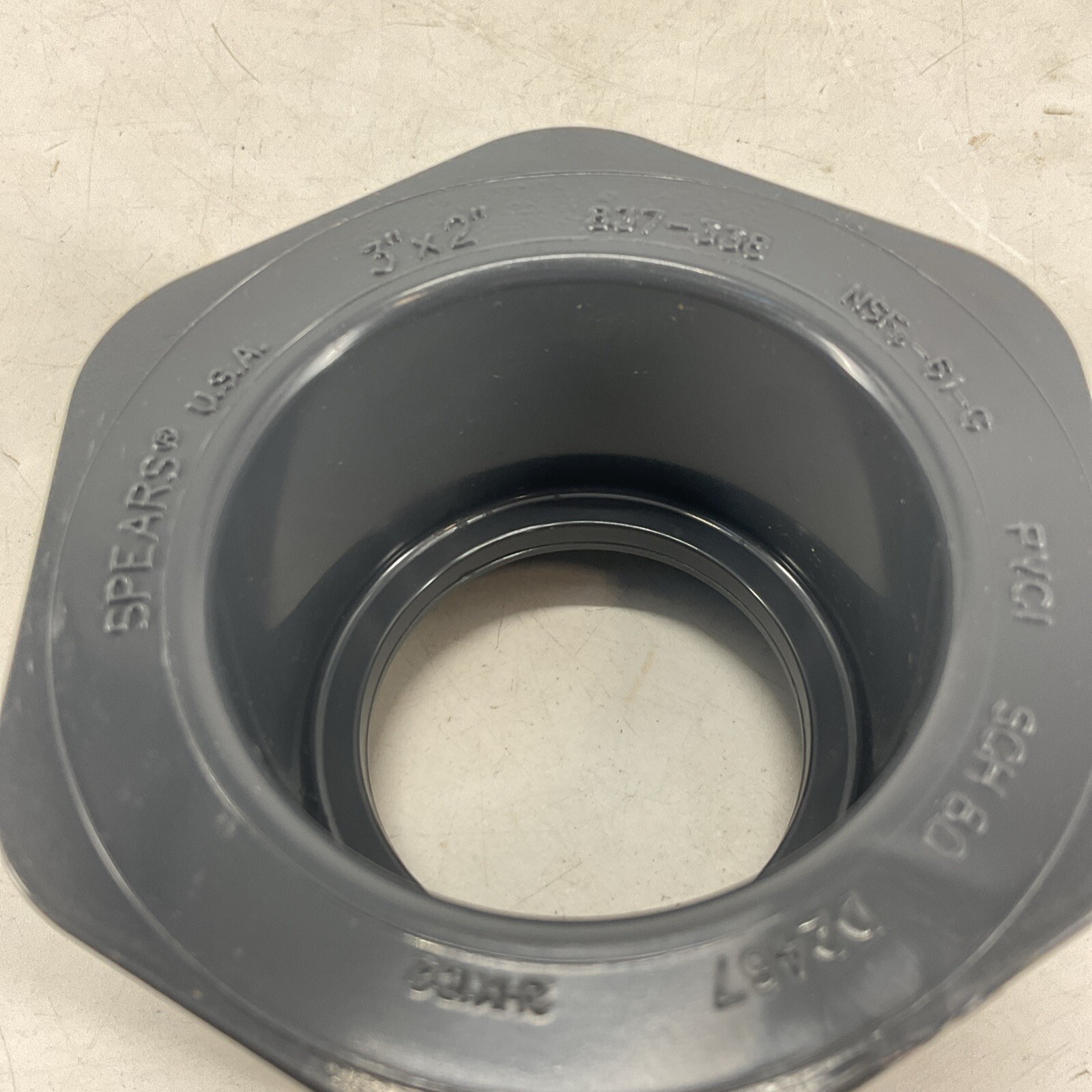 Spears 3″x2″ 837-338 SCH80 PVCI Adapter NWOB