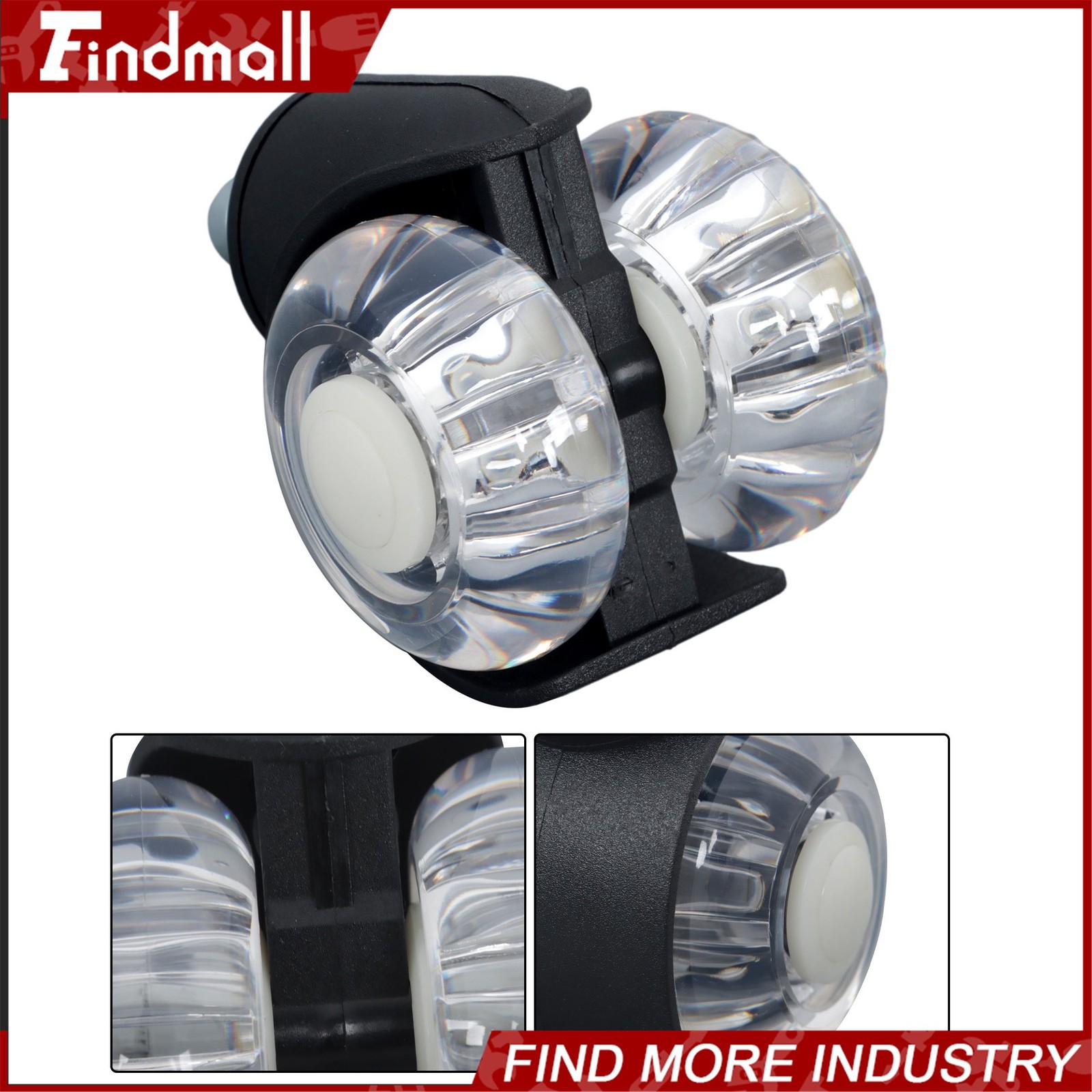 Findmall 5 Pack 2Inch Heavy Duty Office Chair Caster Rubber 360° Swivel Wheels