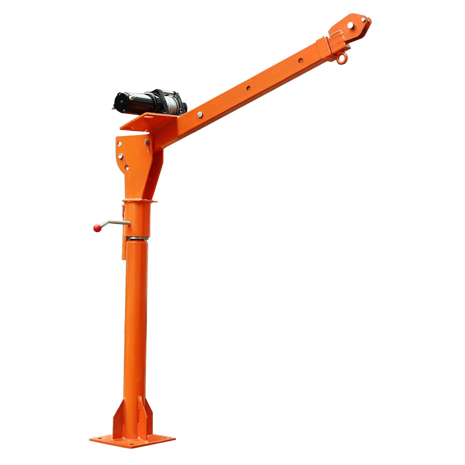 1100LB Truck-Mounted Crane Hoist with 12V Electric Winch Pickup Truck Jib Cranes