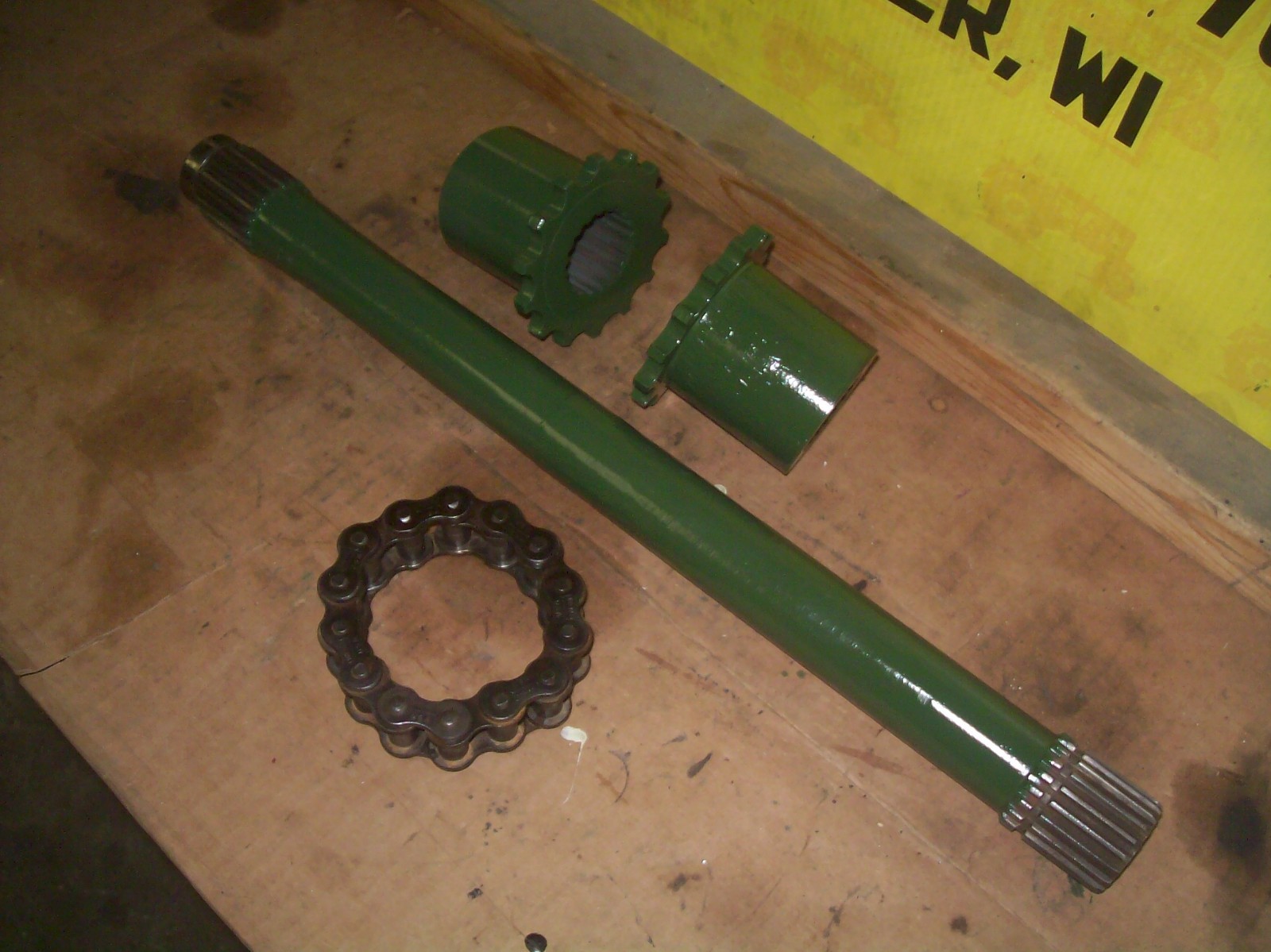 Oliver 1550,1555,1600,1650,1655 farm tractor 2&3 speed delete shaft & coupler