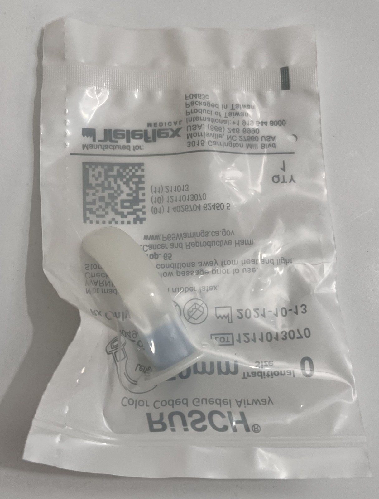 Teleflex Rusch 122650 Color Coded Guedal Airway Length 50mm Size 0 (Box of 50)