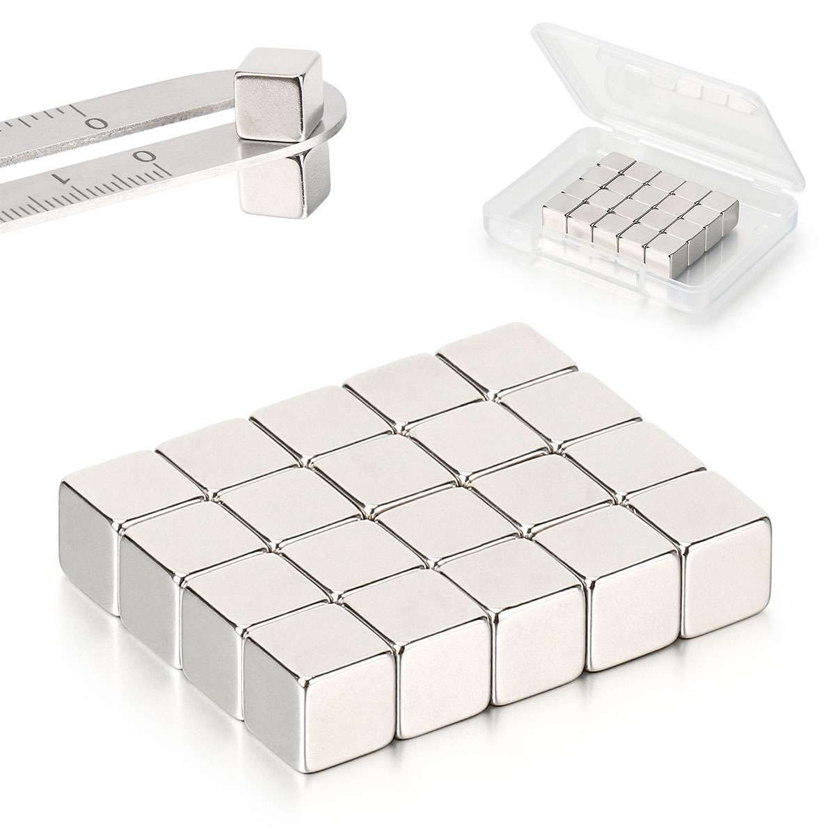20-100Pcs LOT Neodymium Block Square Magnet 8x8x8mm N45 Super Strong Rare Earth