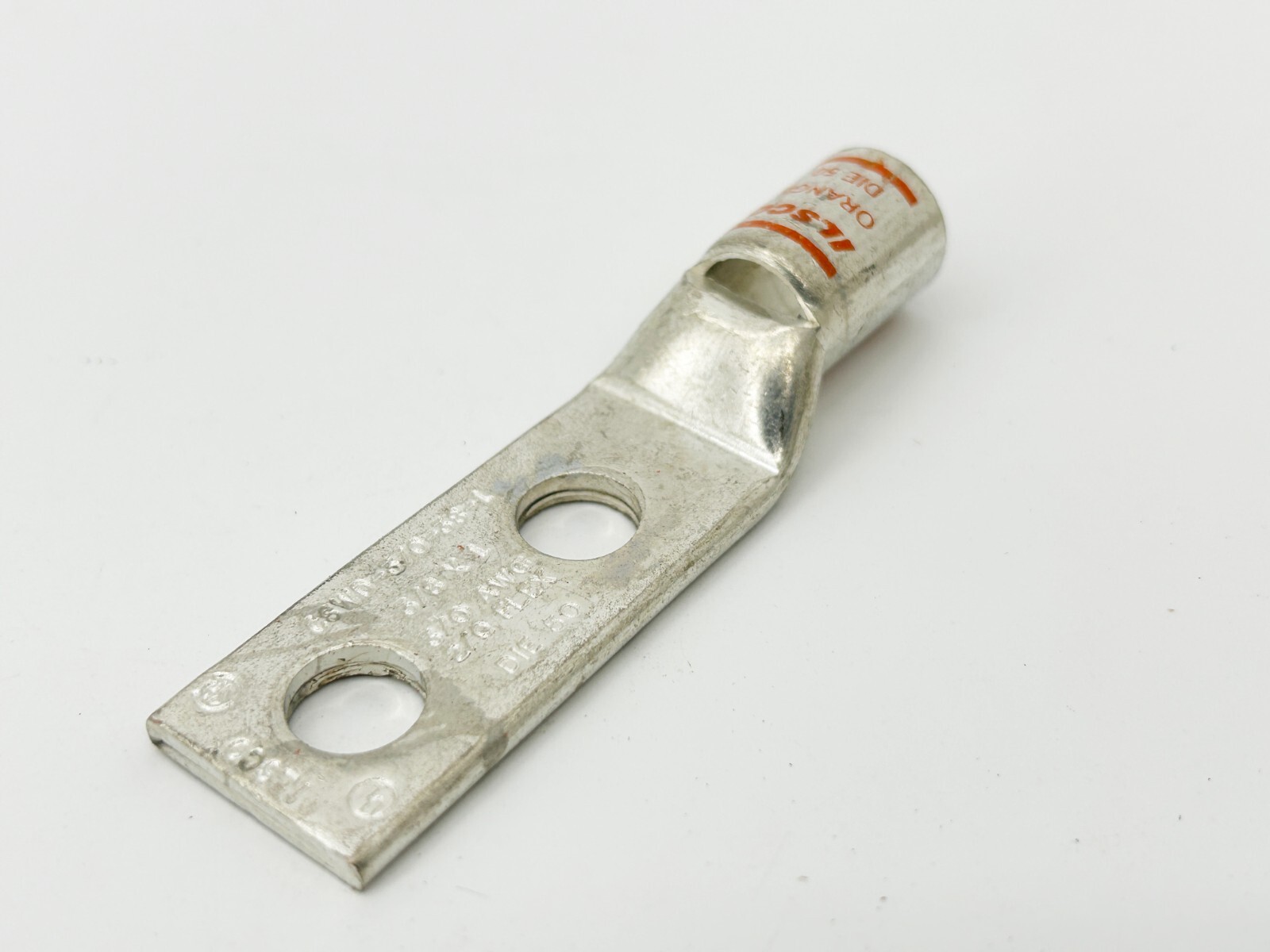 New Lot of 2 Ilsco CSWD-3/0-38-1 Copper Compression Lug 3/0 AWG Short Barrell