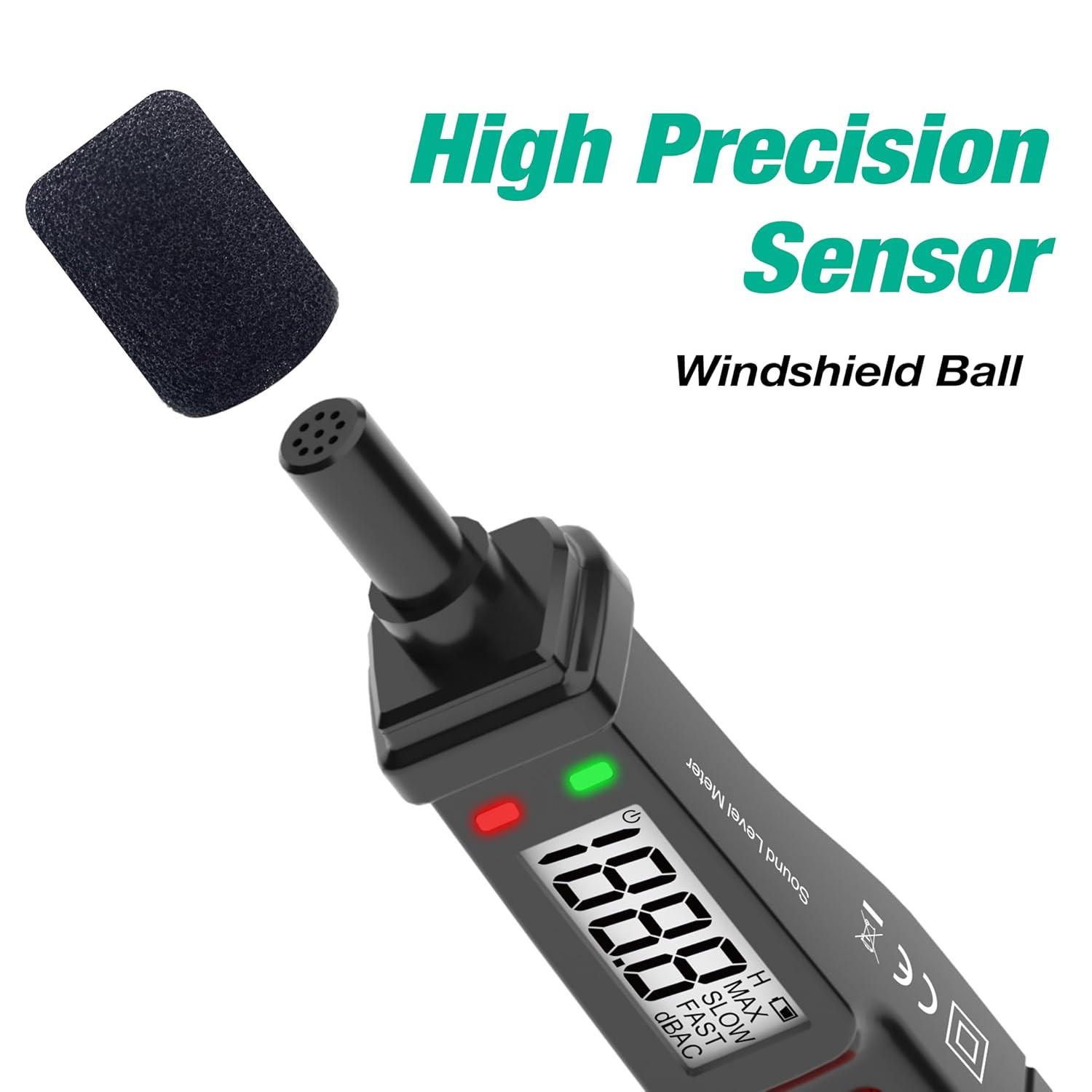 Decibel Meter, Digital Sound Level Meter Portable Sound Meter 30–130 Db