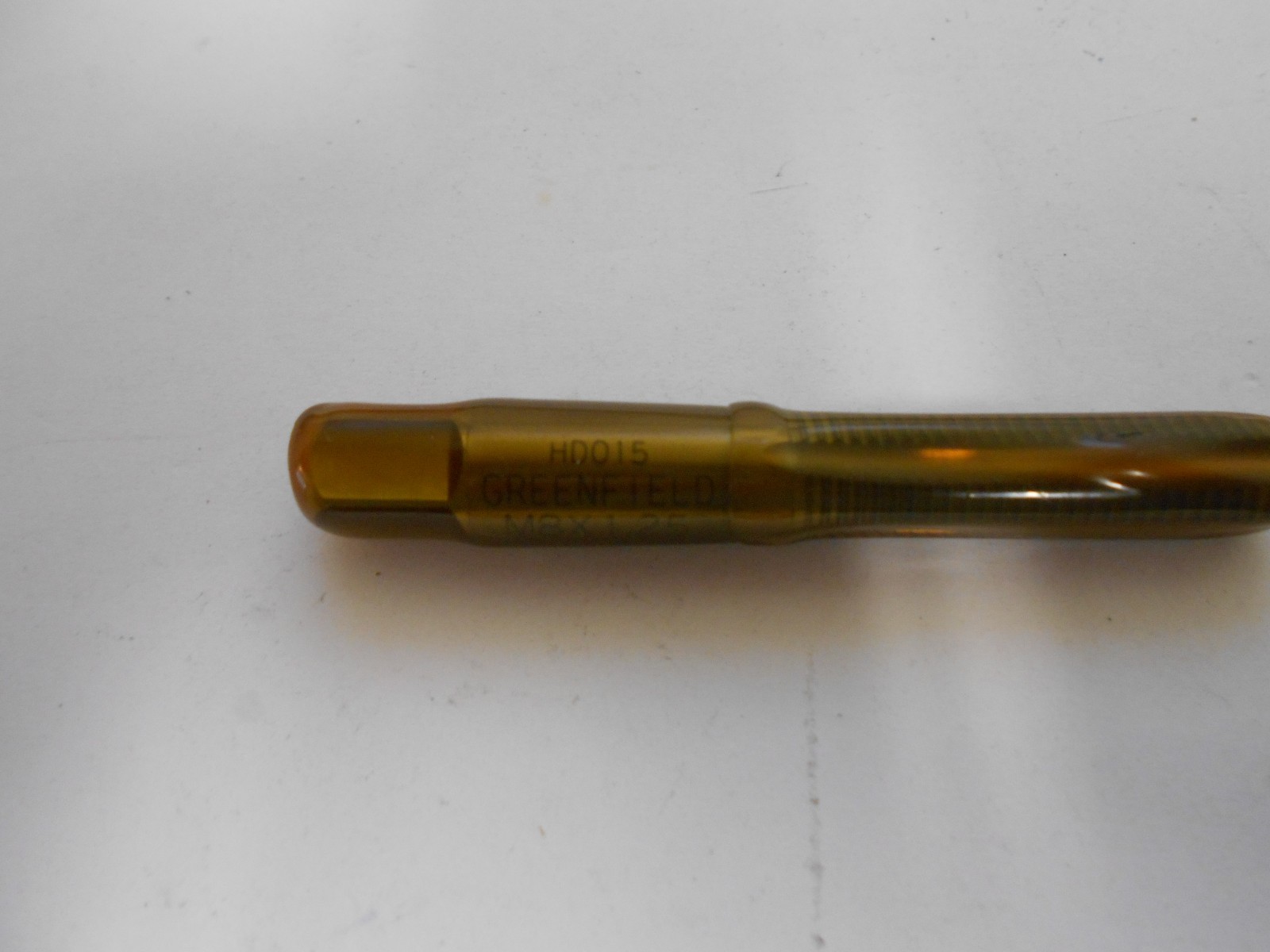 Greenfield 70010 M8 X 1.25 4 Flute D5 Carbide Plug Chamfer Straight Flute Tap