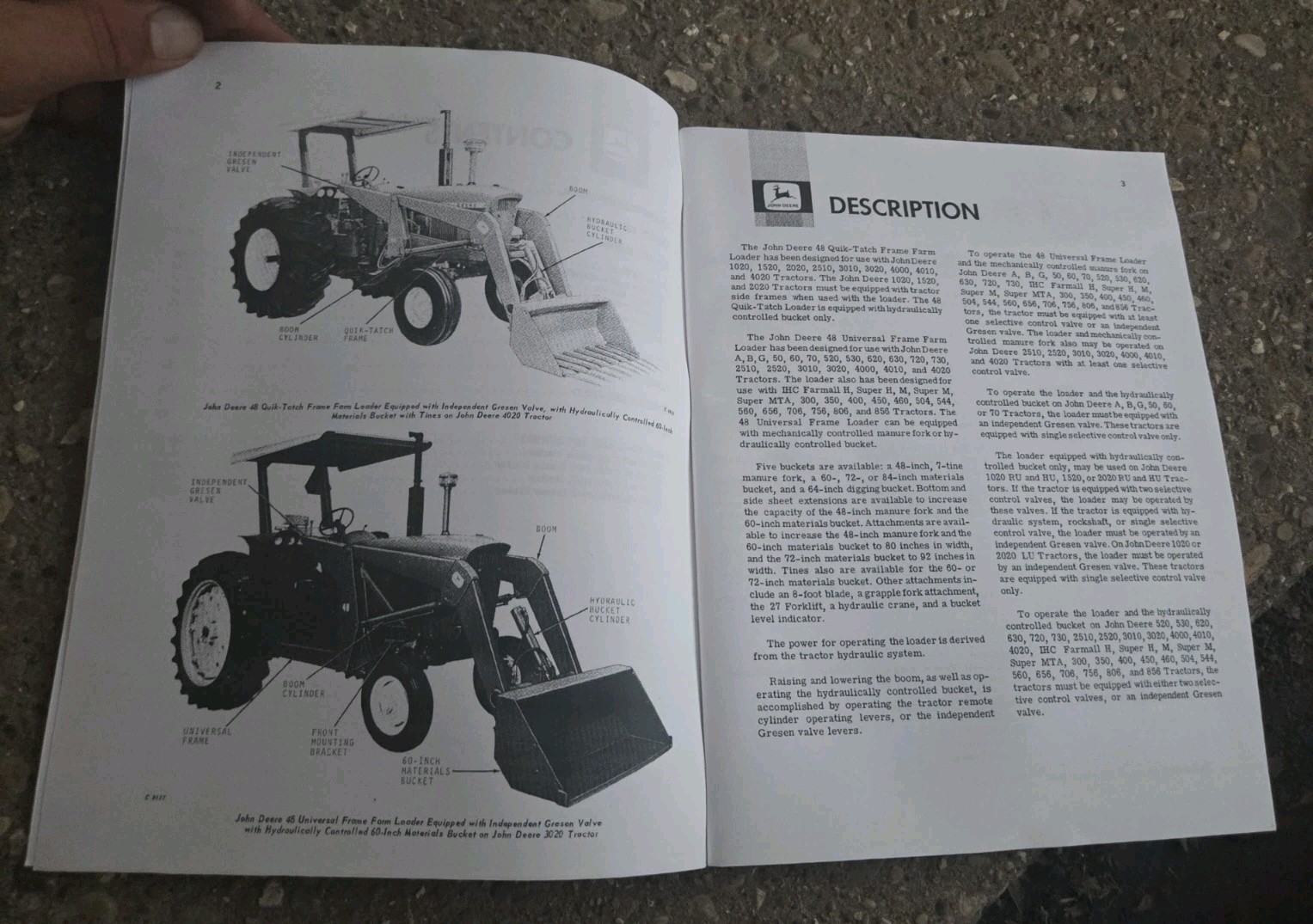 Peaceful Creek Service Operators & Parts Manual John Deere 48 Farm Loader
