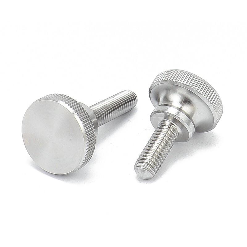 Stainless Steel Knurled Thumb Screws Hand Grip Knob Bolts M2 M2.5 M3 M4 M5 M6