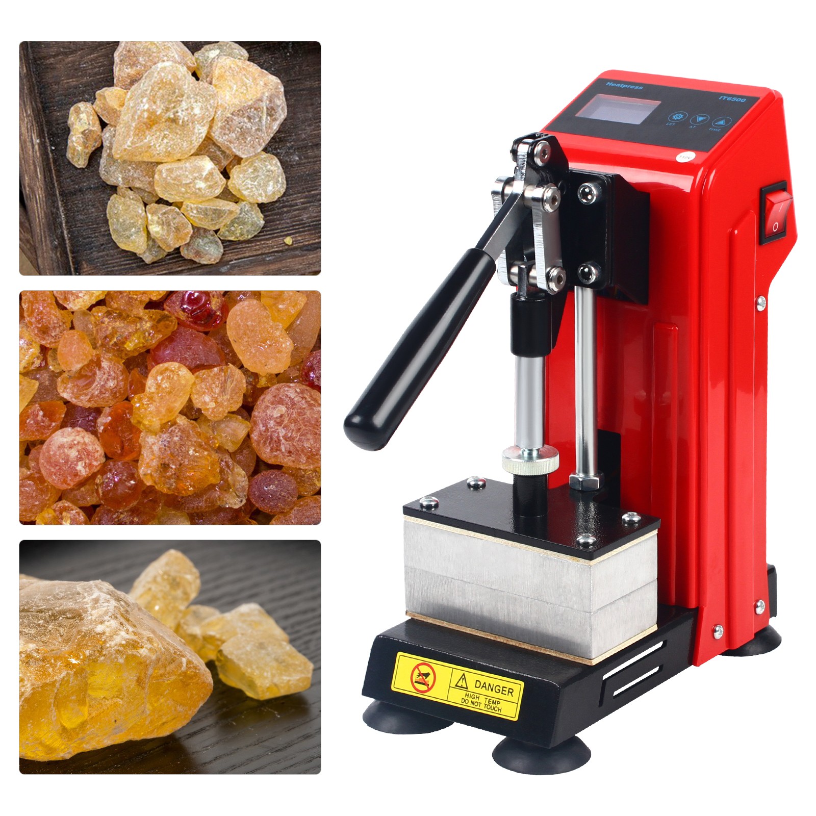 Heat Press Machine 900W Mini Manual Heat Presser Heavy Duty Hot Press Stamping