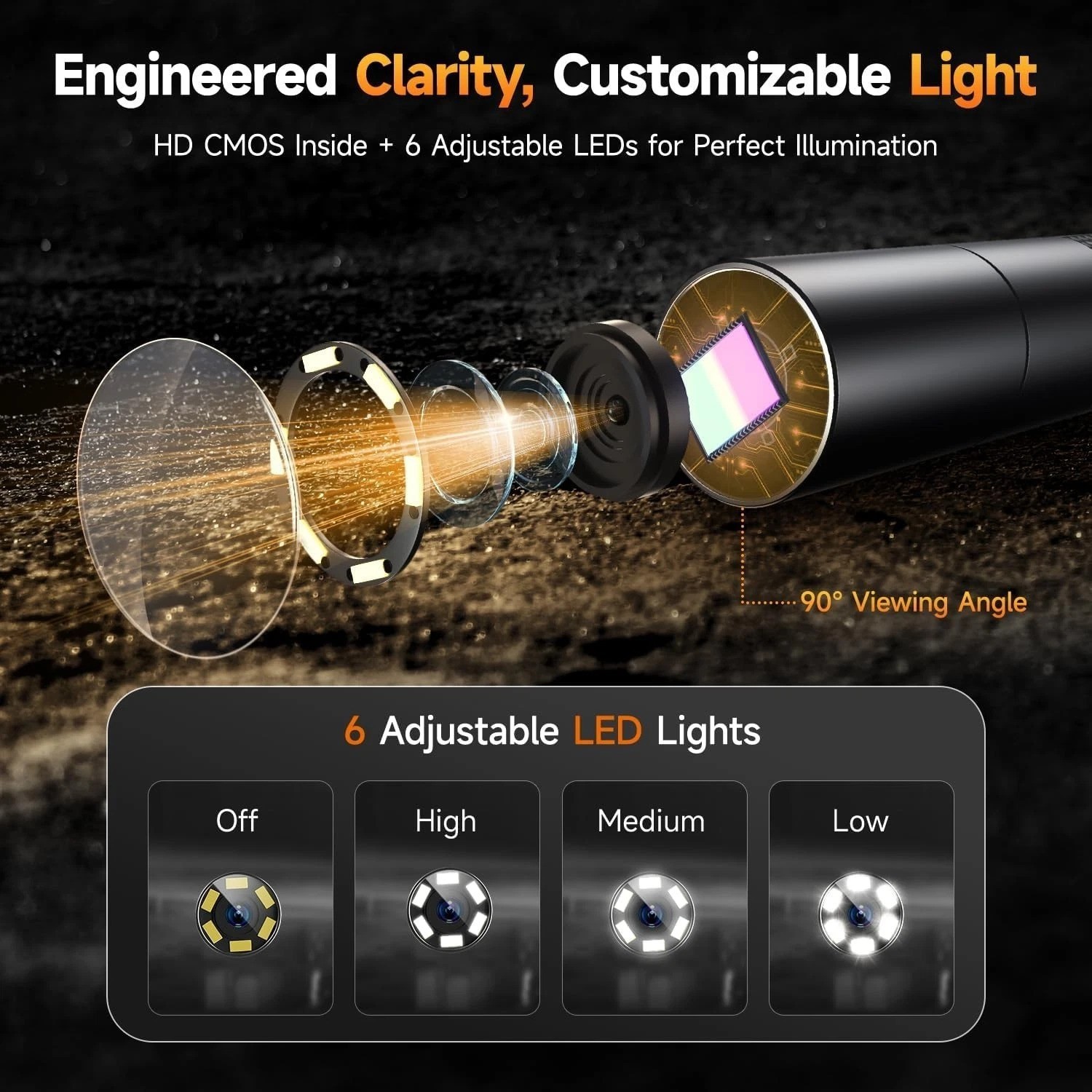 Versatile Y400 Borescope: 220° Articulation, Ultra-Slim Probe & 5-7 Hour Battery