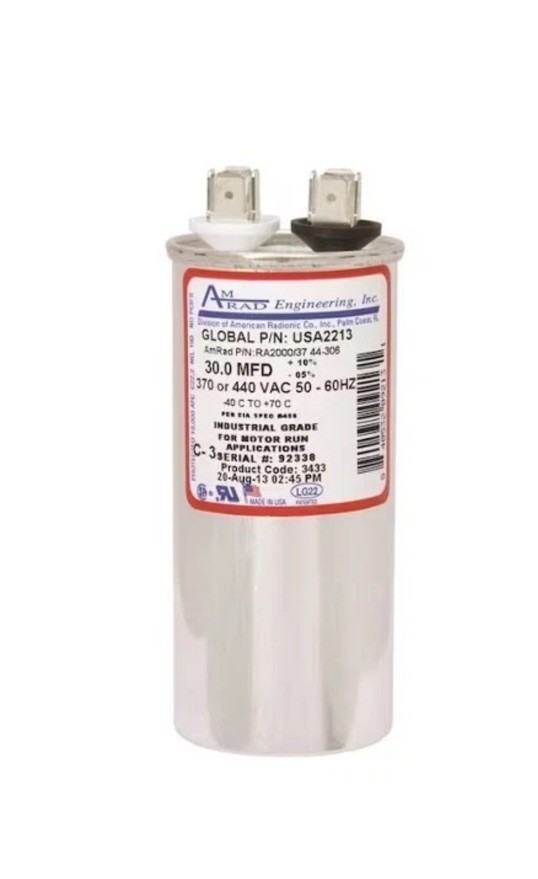 USA2213 30.0 MFD 370 or 440VAC 50-60 HZ # VA2000/30x370x440🔥