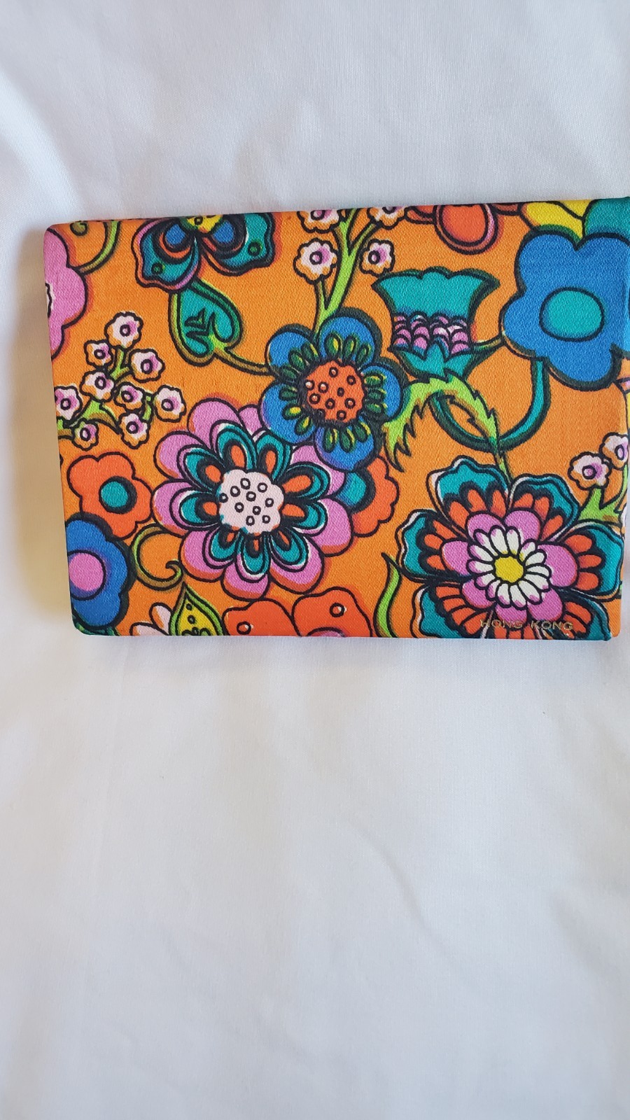 Flower Power Vintage 1970’s Autograph Book Satin Cover Flowers Hong Kong Unique