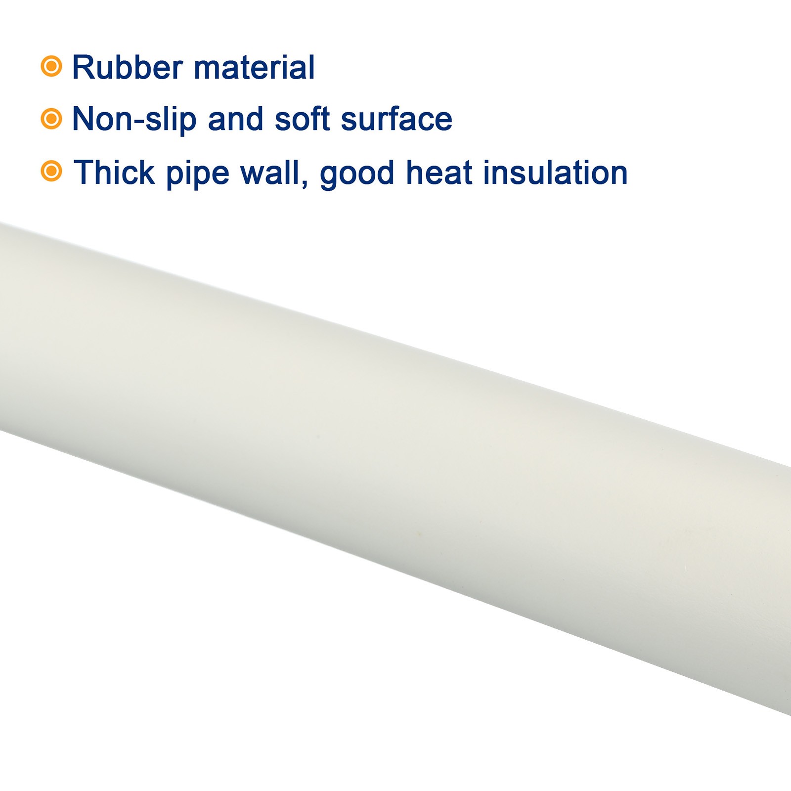 Foam Grip Tubing Handle Grip 32mm ID 44mm OD 20″ White