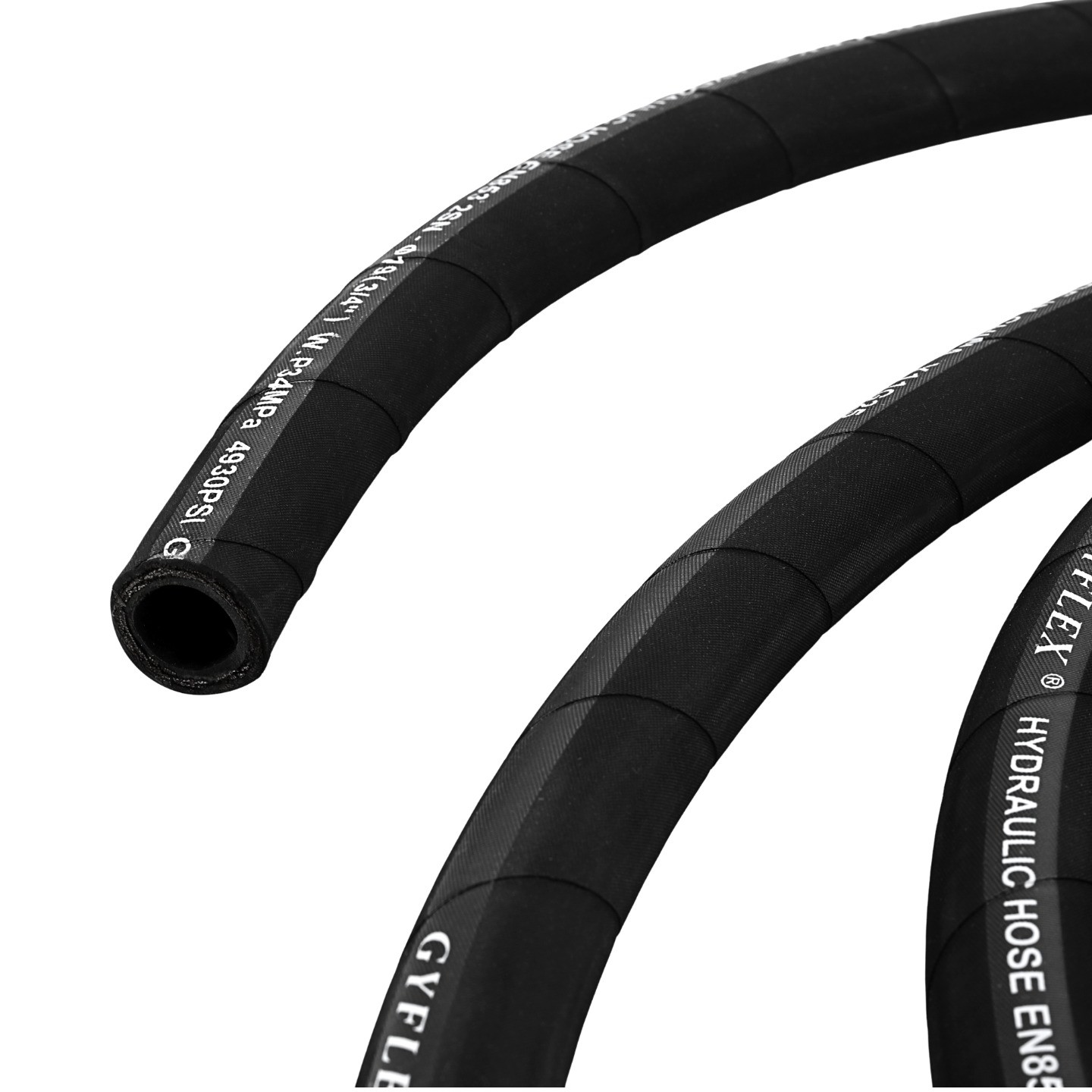 50FT 3/4″ Hydraulic Hose with 12PCS Hydraulic Hose Fittings W.P.34MPa / 4930PSI