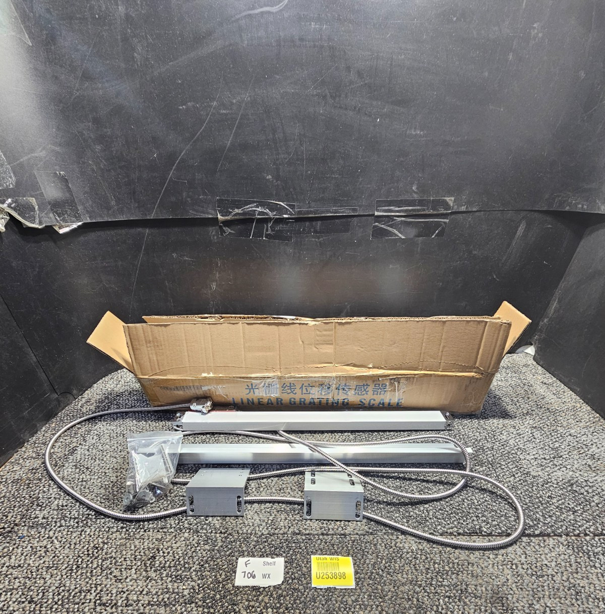 TOAUTO ISO9002 Digital Readout DRO Glass 400mm Linear Scale for CNC Milling