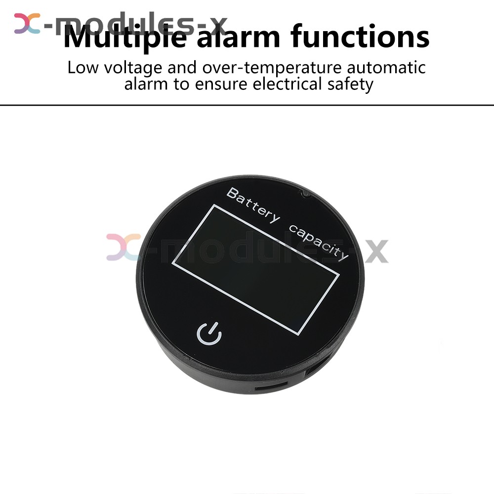 LCD Digital Battery Level Indicator Voltage Power Percentage Temperature Display