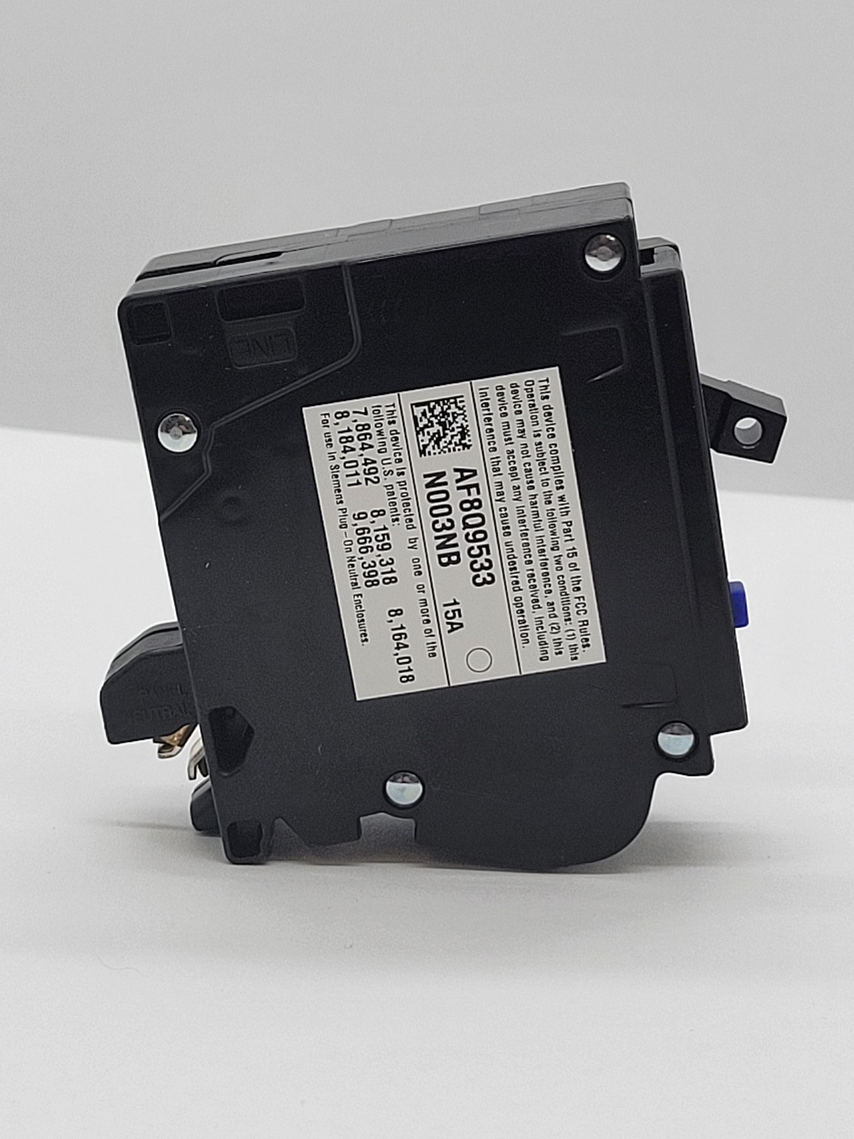 Siemens QA115AFCN Plug-In Circuit Breaker 15A 1P 120V 10KA AFCI CAFCI