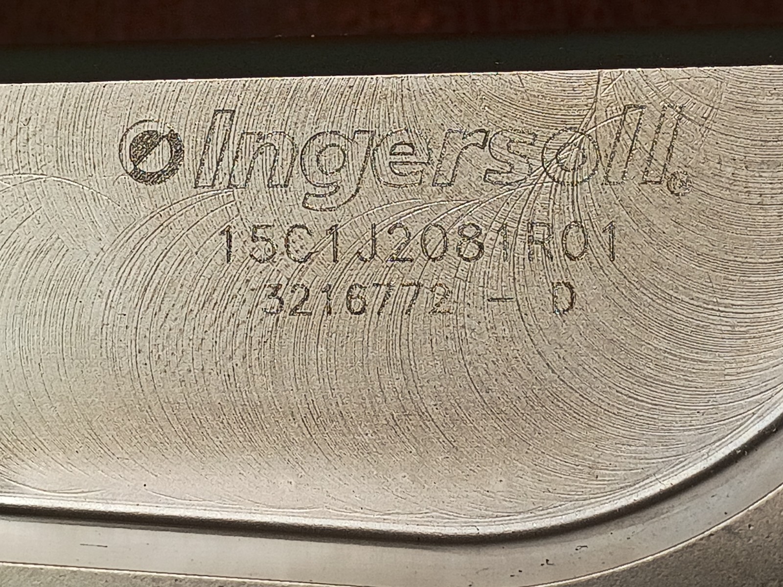 (1)Ingersoll QuadBore 15C1J2081R01 2″ Mill W/ New SHLT140508TN-HR IN1030 Inserts