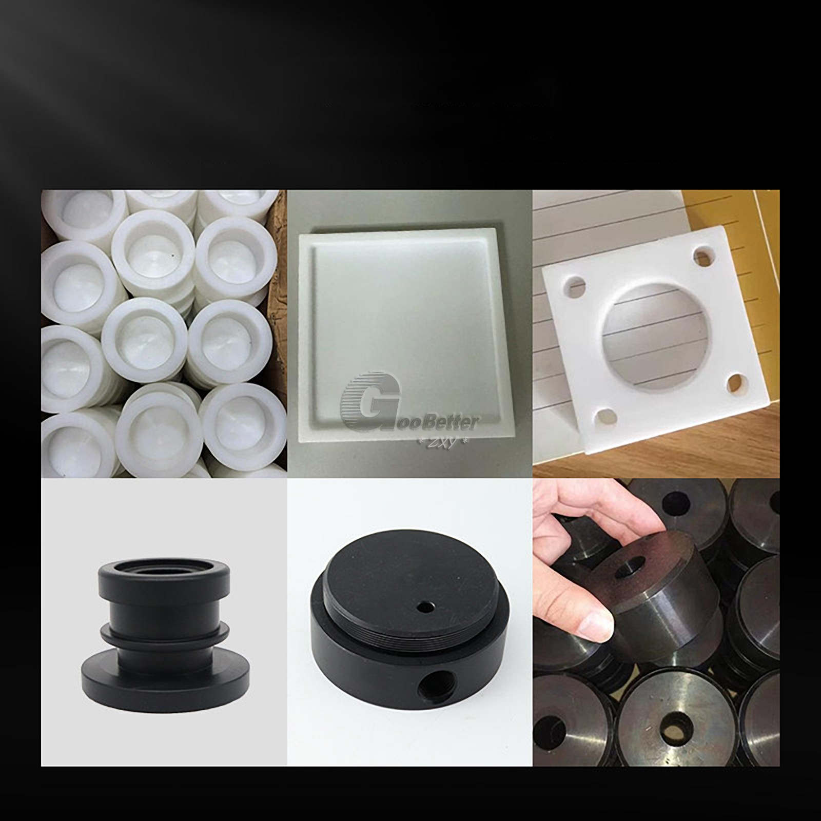 PTFE Virgin Sheet,2mm-30mm White Black Temperature Polytetrafluoroethylene