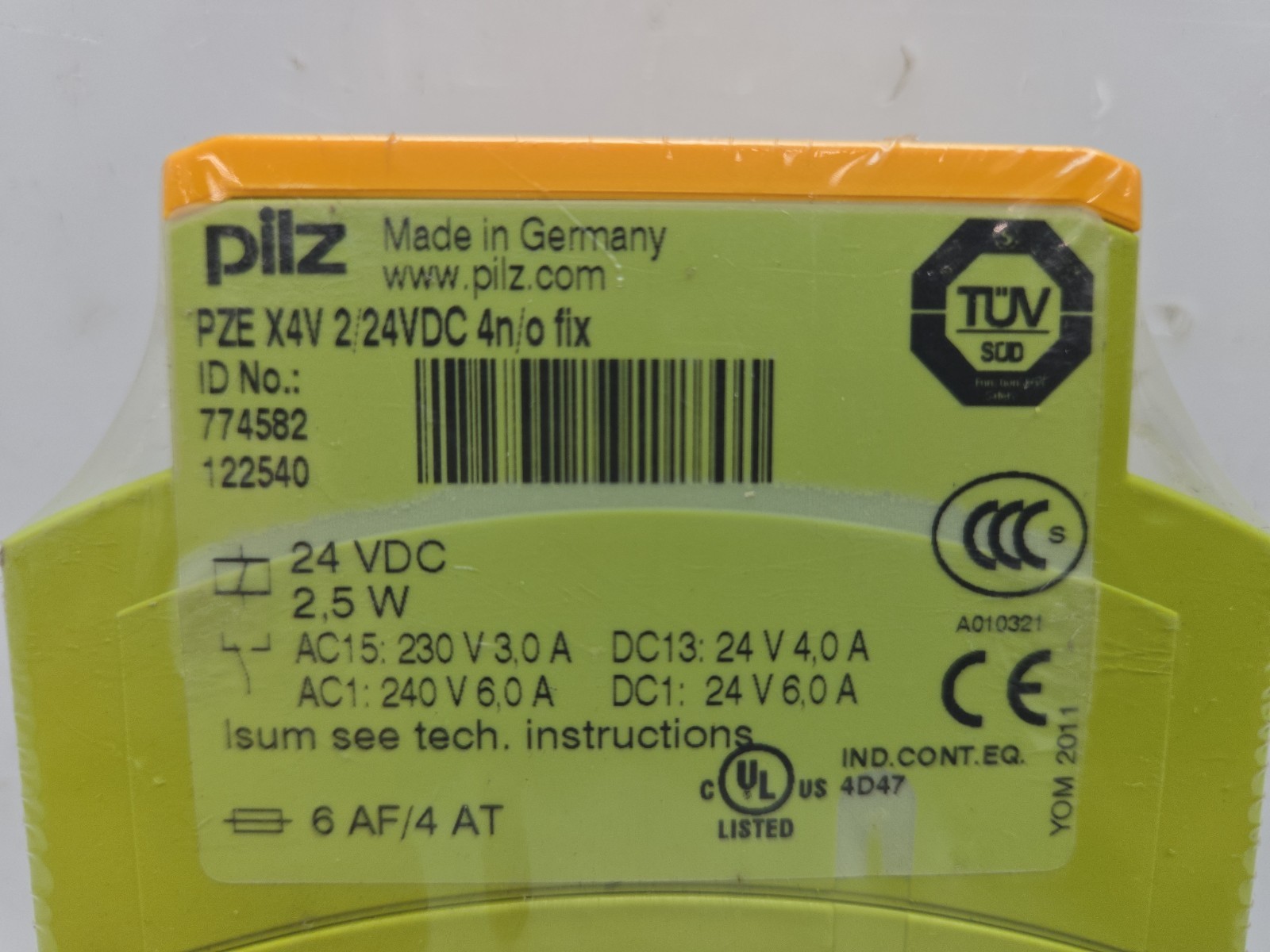 Pilz PZE X4V 2/24VDC 4n/o fix Safety Relay Contact Expansion Module 24Vdc 2.5W