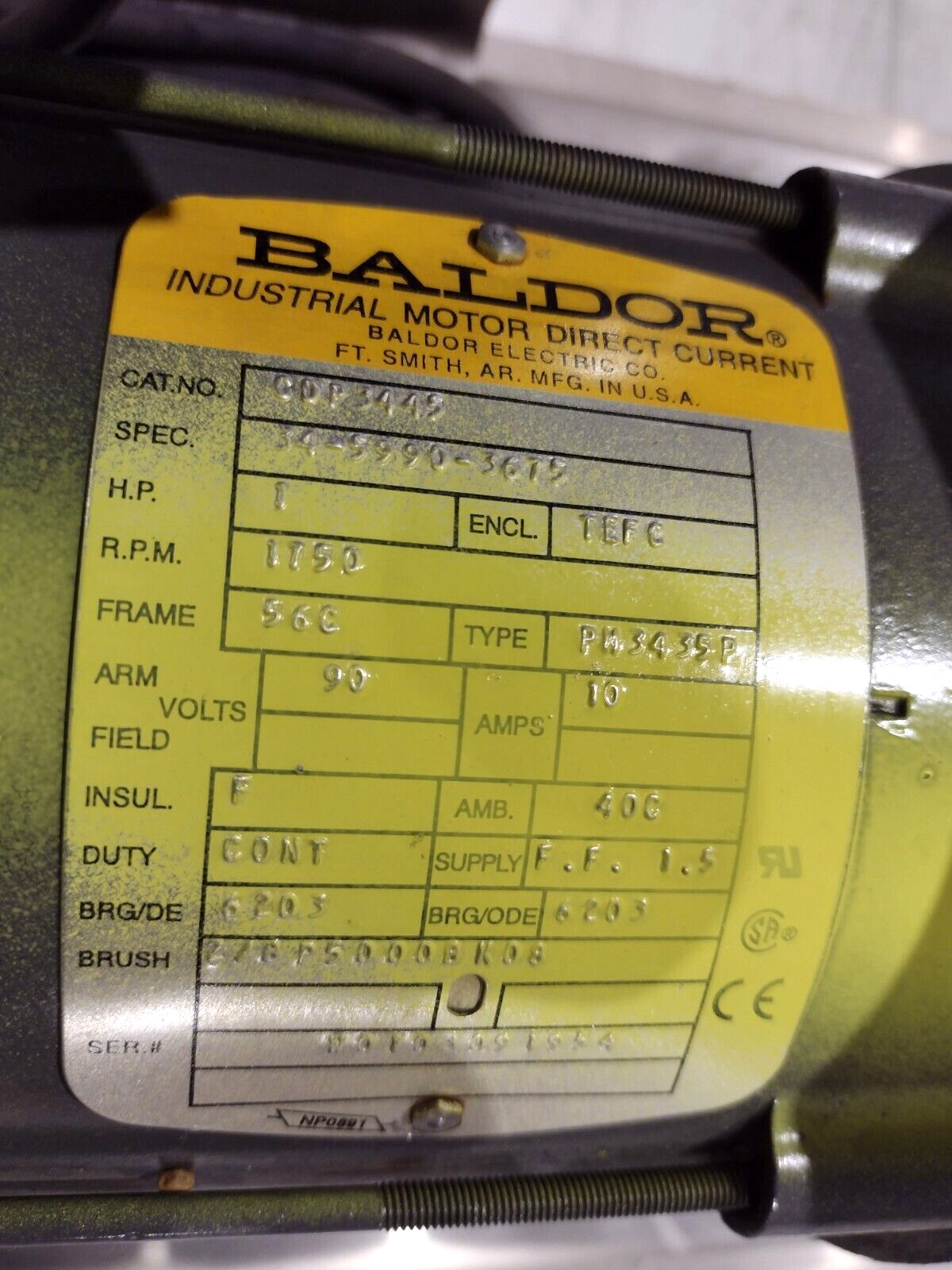 Plymouth Pump & Systems CO PV37-BB1.0-12S20, Baldor 34-5990-3675 & Speed Control