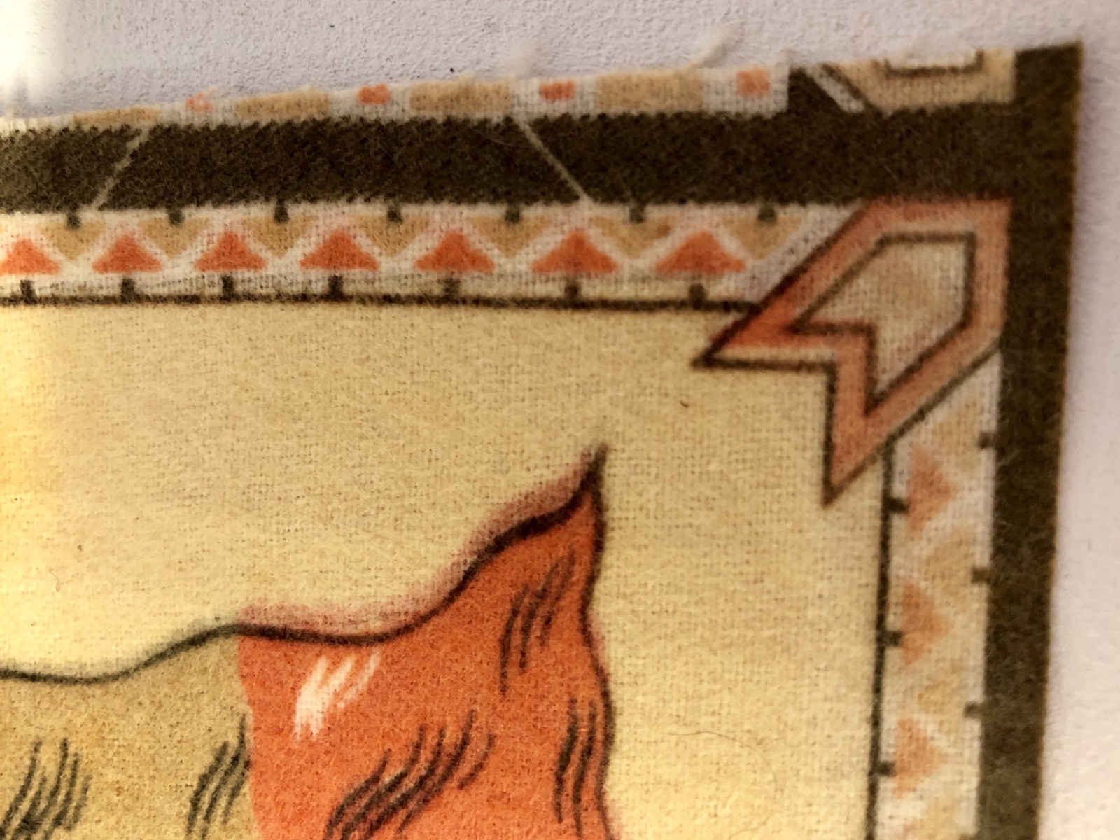 ANTIQUE c1910 CIGAR FELT TOBACCO FLAG 5.25″ X 8.5″ BULGARIA in GREAT CONDITION!