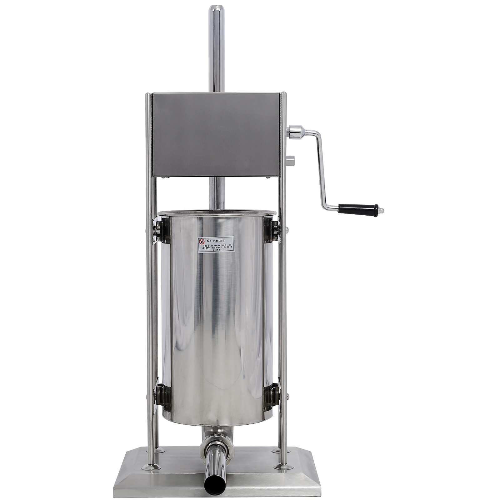 32LB/15L Sausage Stuffing Machines Stainless Steel Commercial w/ 4 Stuffing Tube