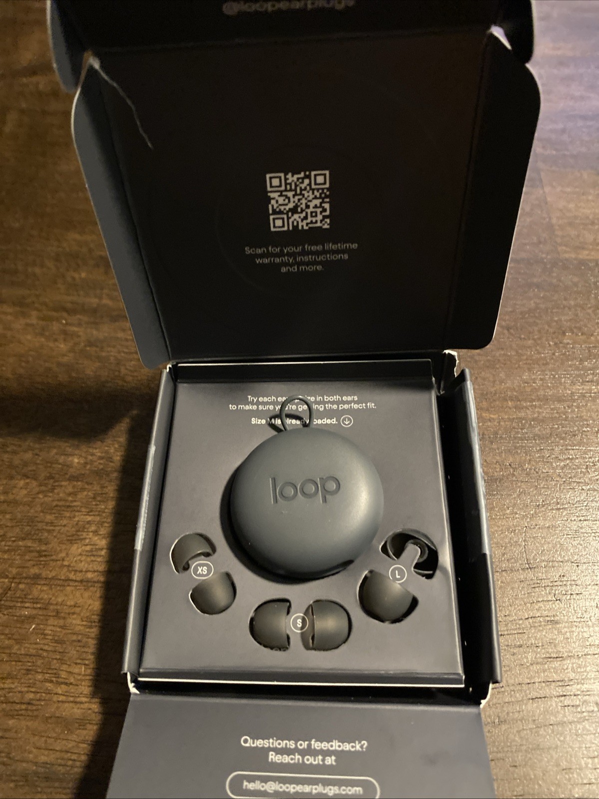 Loop Experience 2 Earplugs High Fidelity Hearing Protection Black Open Box