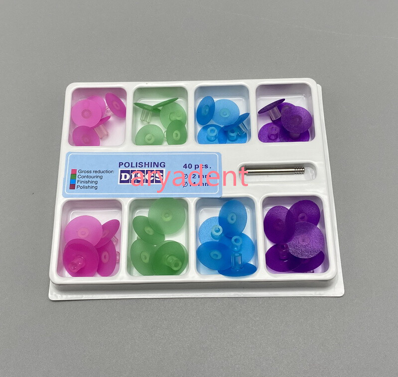 Dental Composite Resin Finishing Polishing Discs Strips + Mandrel Assorted Set