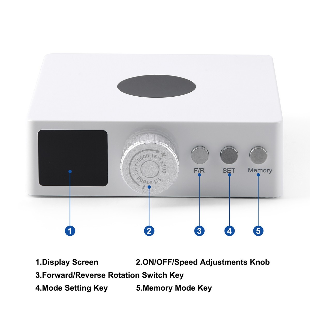 Dental Electric Micro Motor Brushless LED Micromotor 4 Hole 1:1 1:5 16:1 Modes
