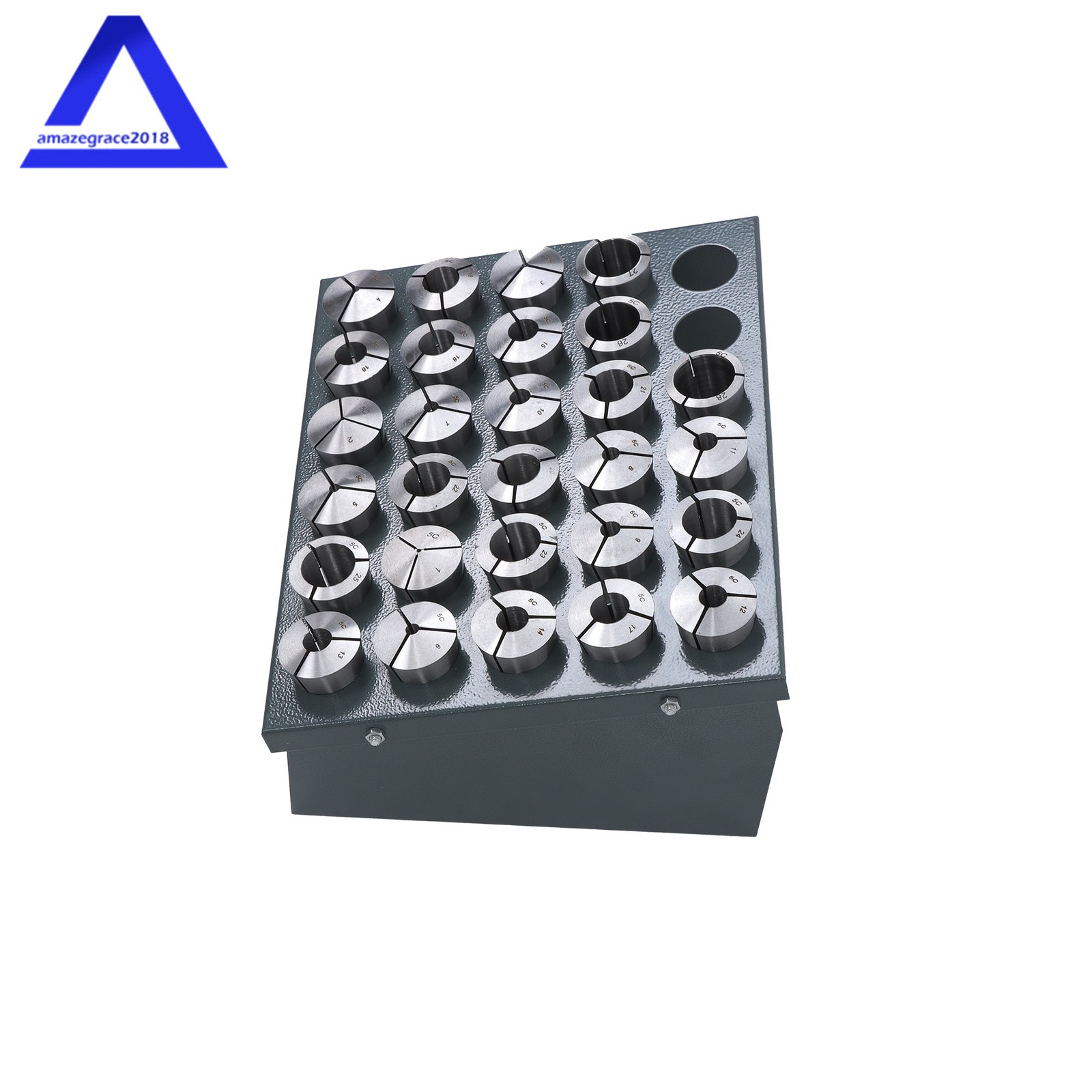 28 Pcs Precision Metric 5-C Collet Set with 1mm TO 28mm 5C Rack New