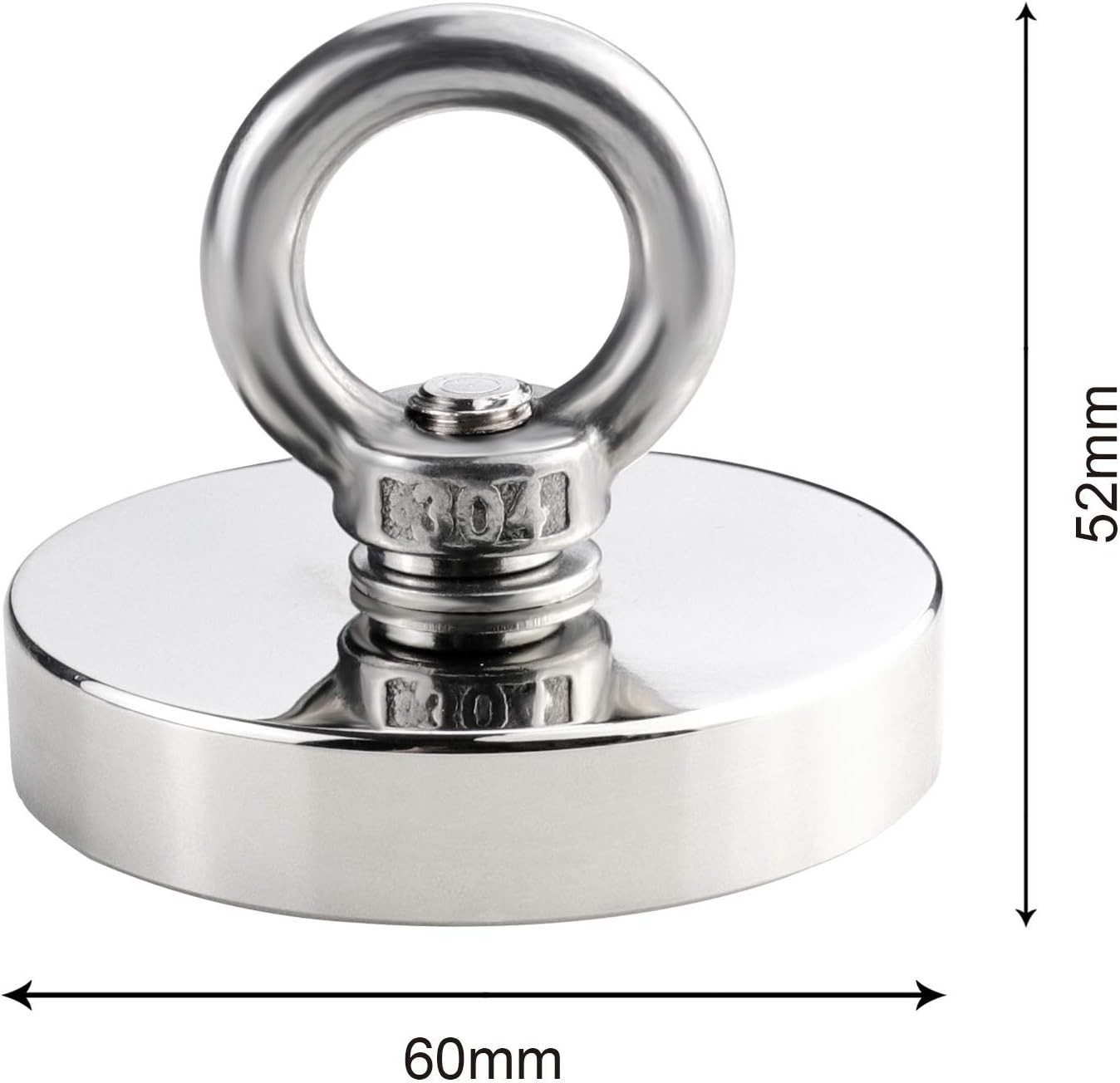 DIYMAG Super Strong Neodymium Fishing Magnets, 500 LBS(227 KG) Pulling Force Rar