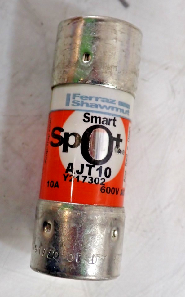 1 Ferraz Shawmut AJT10 10 Amp 600 VAC Class J FUSE TESTED
