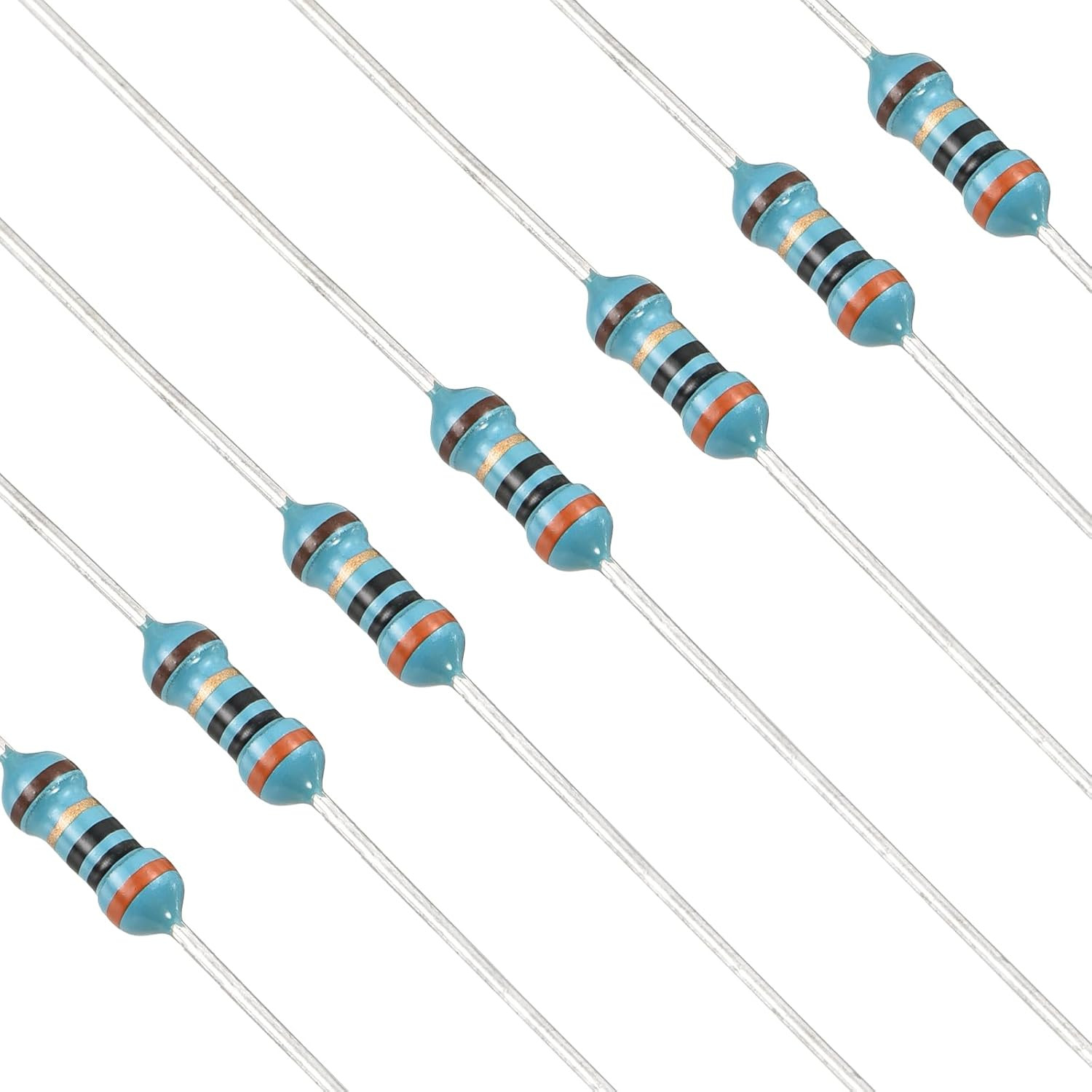 100Pcs 30 Ohm Resistor, 1/4W (0.25W) Metal Film Fixed Resistor, Tolerance +/-1%