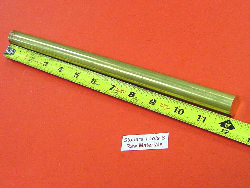 3/4″ C360 BRASS SOLID ROUND ROD 12″ long New Lathe Bar Stock .750″ 1/2 Hard