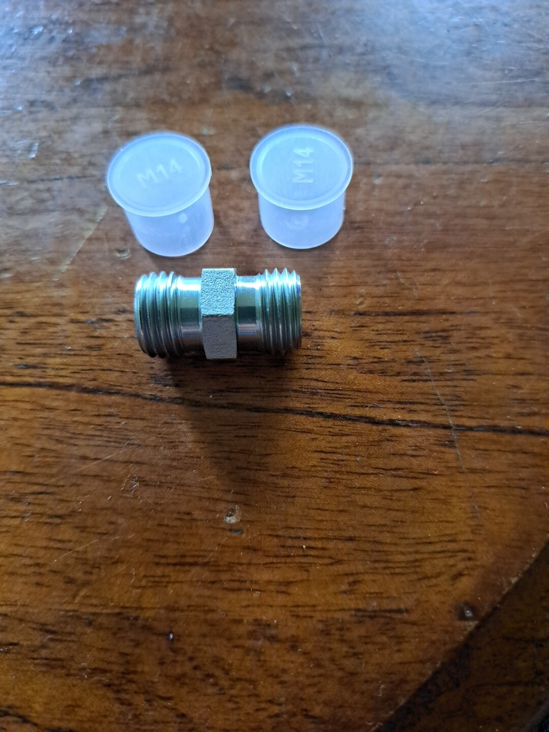 Hydraulic adapter fitting Chinese Mini excavator DIN 2353 L Union M14x1.5 USA