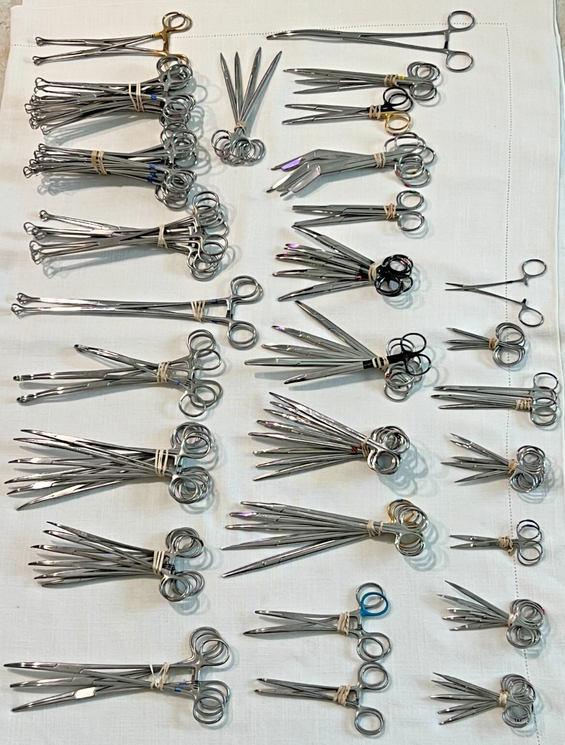 Assorted Lot of 119 Various Brand & Size Of OR Medical Surgical Instruments, S.S