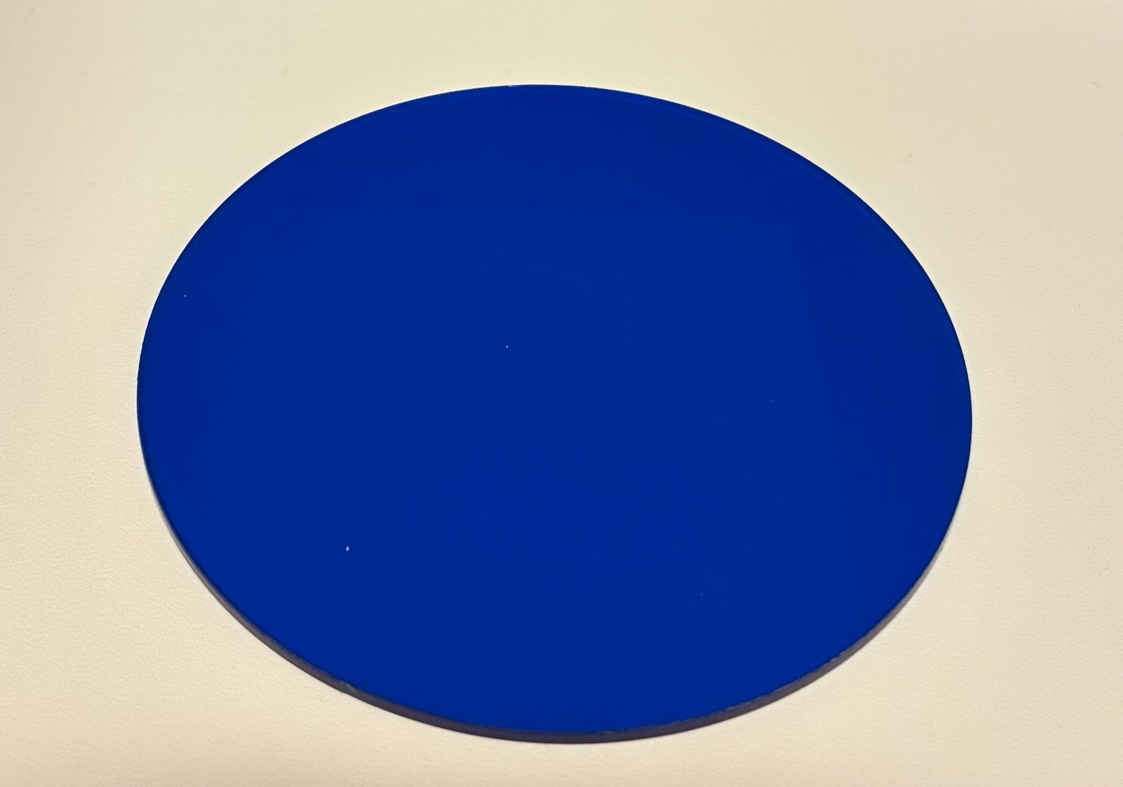 Acrylic Plexiglass Circle Disc-1/8″ thick-Blue Transparent-10″ Diameter