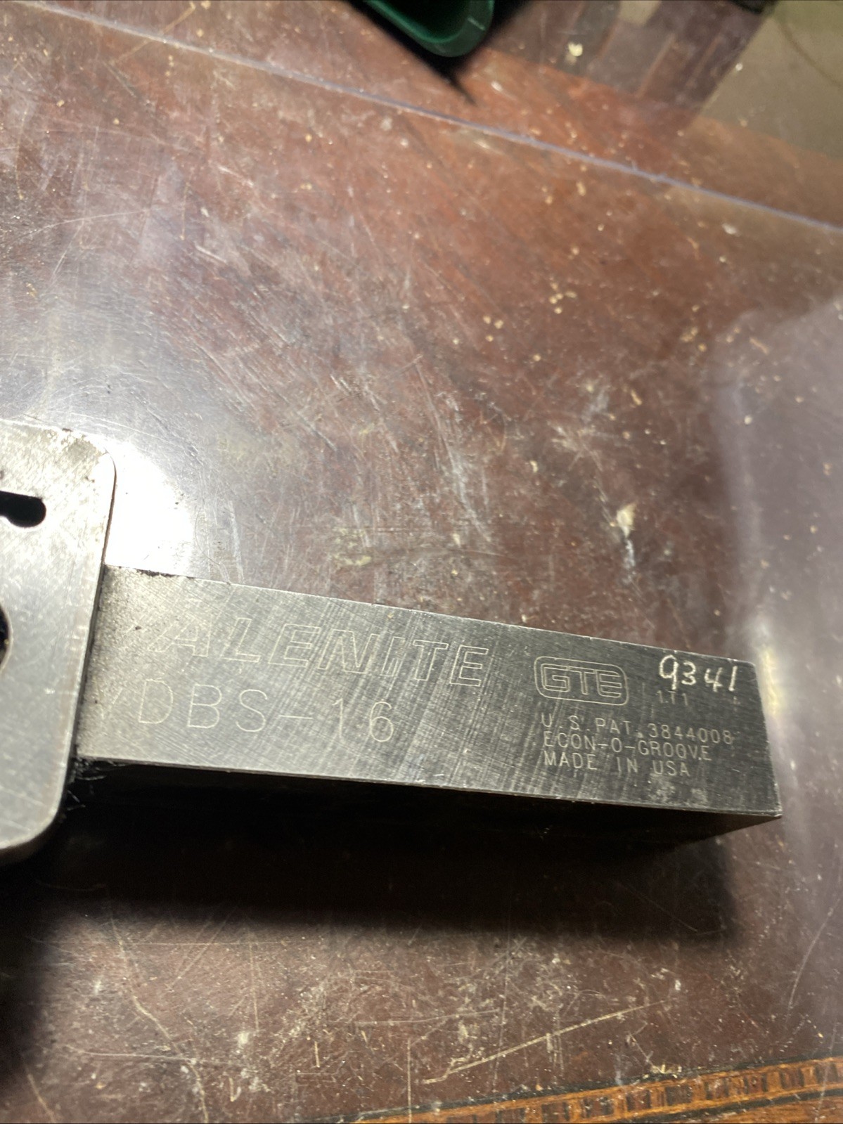 VALENITE ECONOGROOVE VDBS-16 Grooving Cut-Off 1” Shank Lathe Tool Holder (M07)