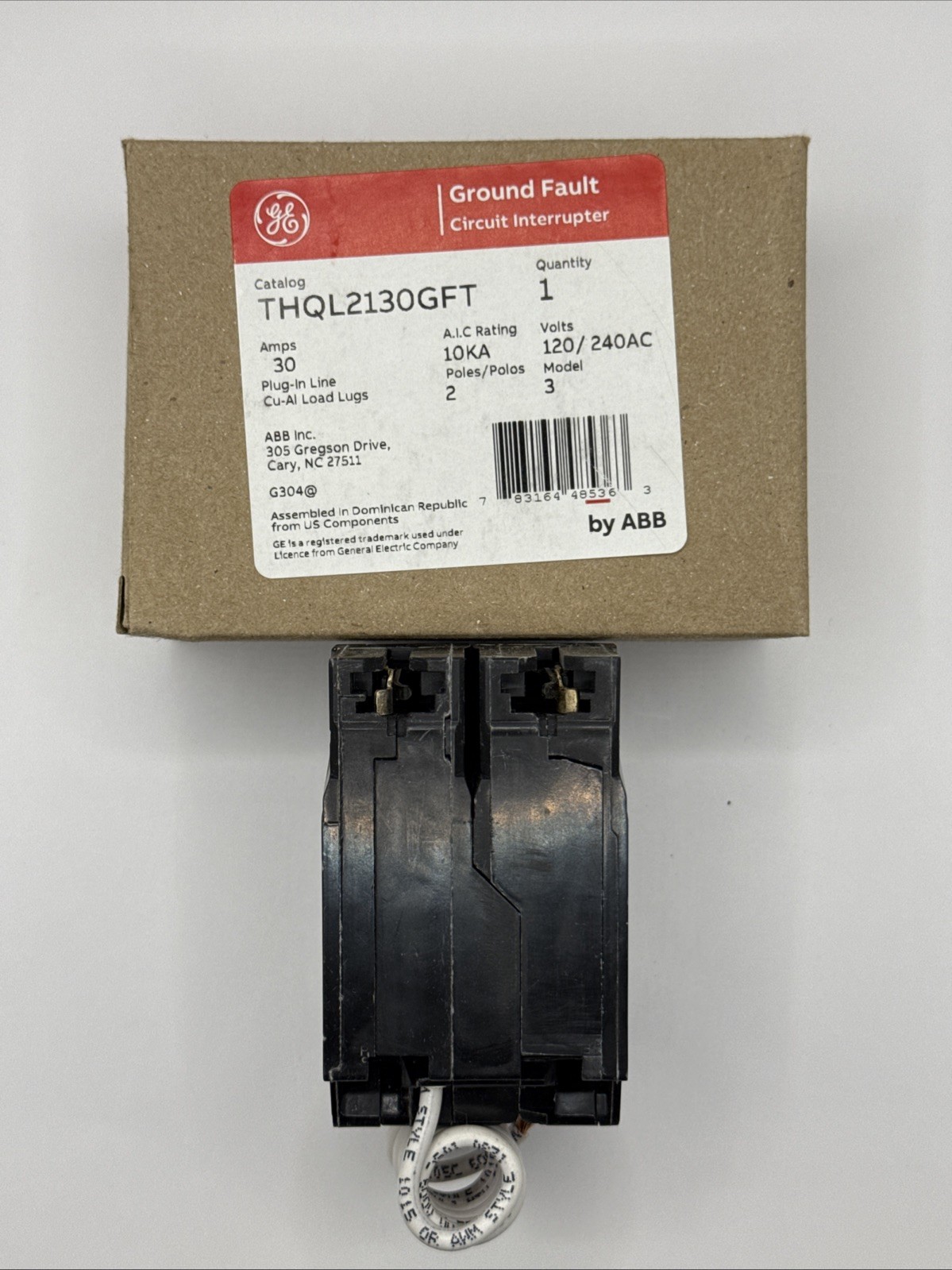 NEW GE THQL2130GFT 2 P 30 A 120/240V Circuit Breaker GFCI Ground Fault