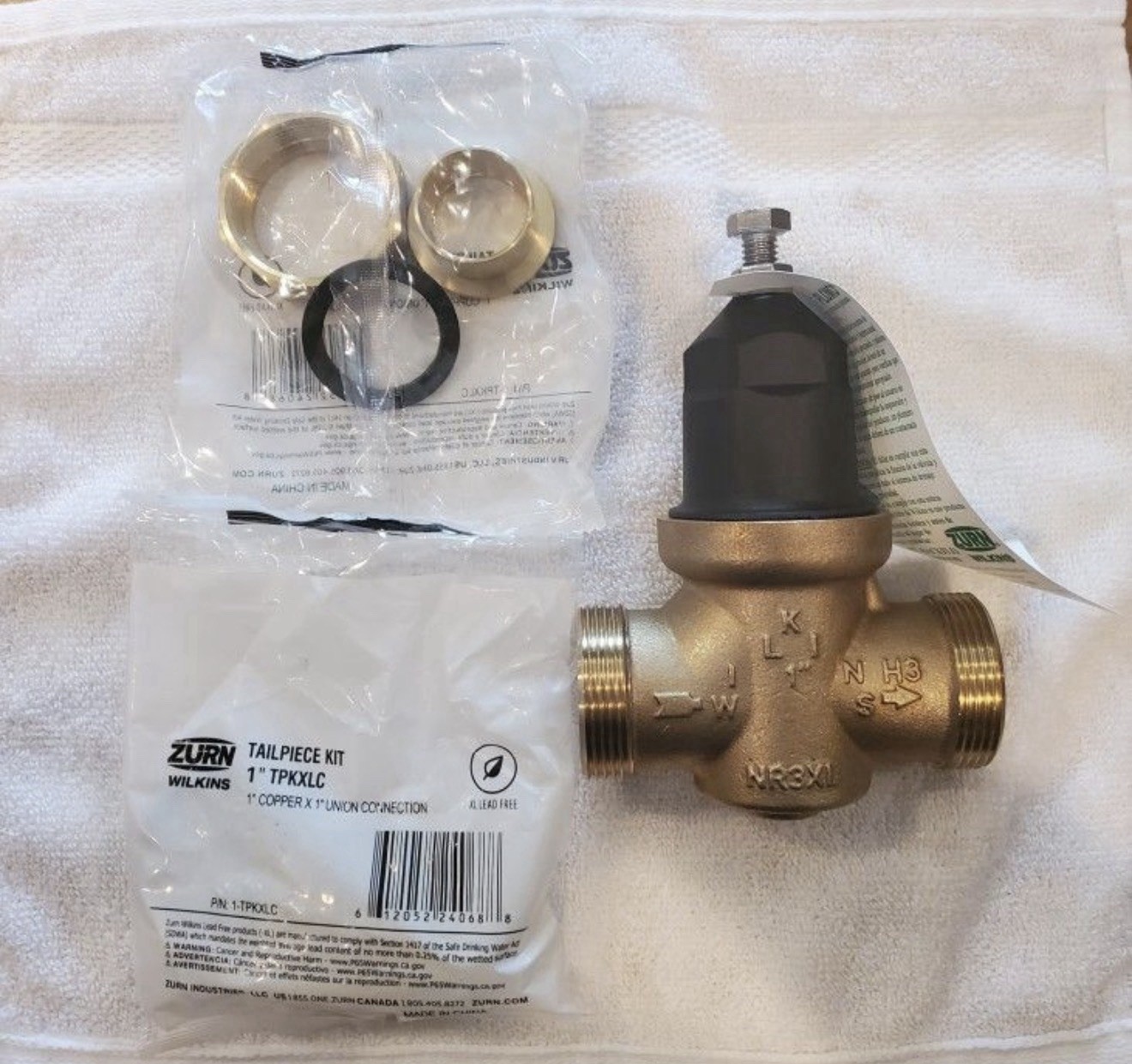 Wilkins 1” NR3XLDUC Water Pressure Reducing Valve Double Union Connections
