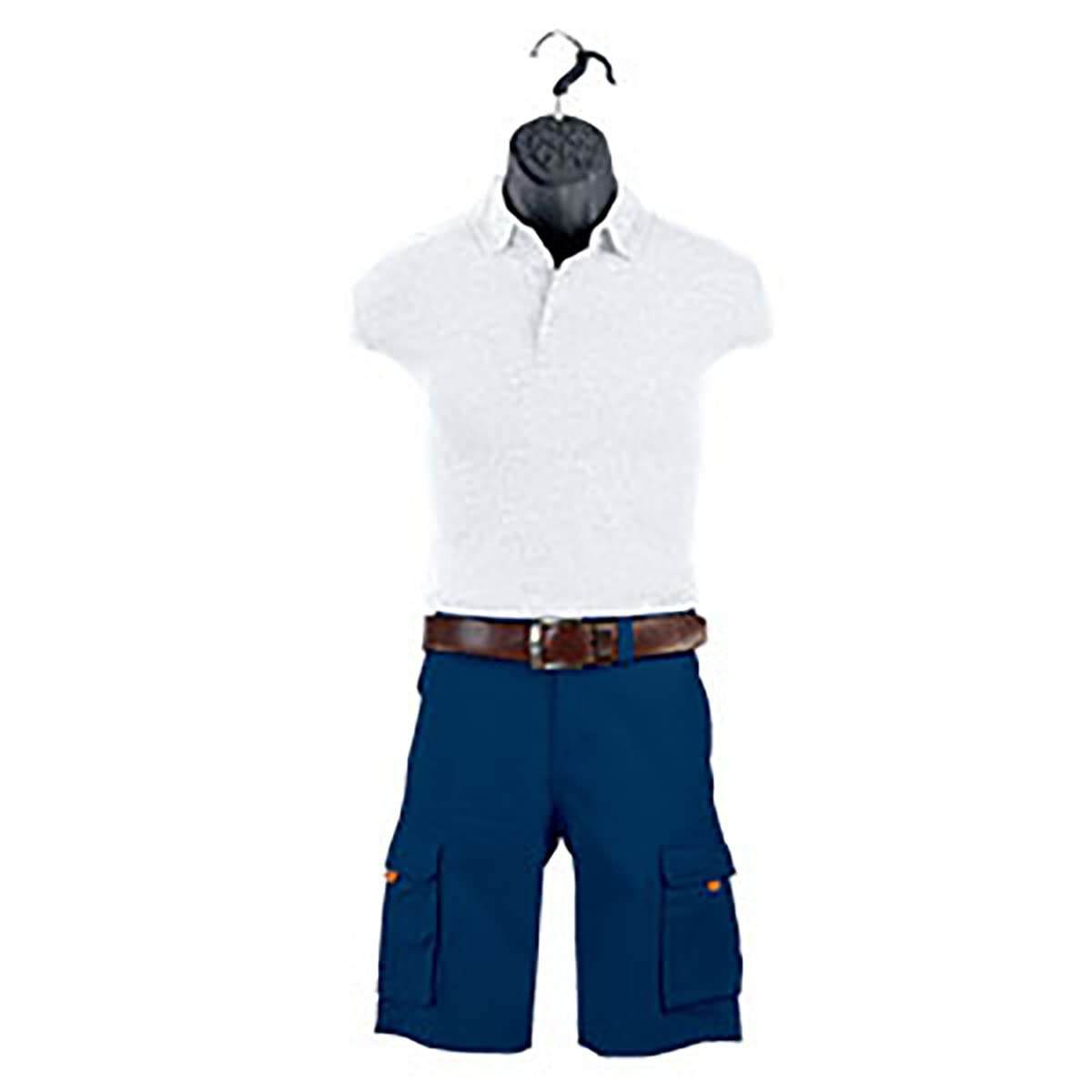 Hanging Clothing Form Display Torso Fits S – L Male Mannequin Black Hollow Back