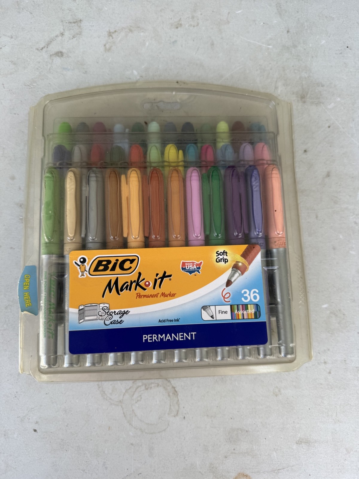 BIC Mark-It Fine Point Permanent Markers 36/Pkg Color Collection YT13