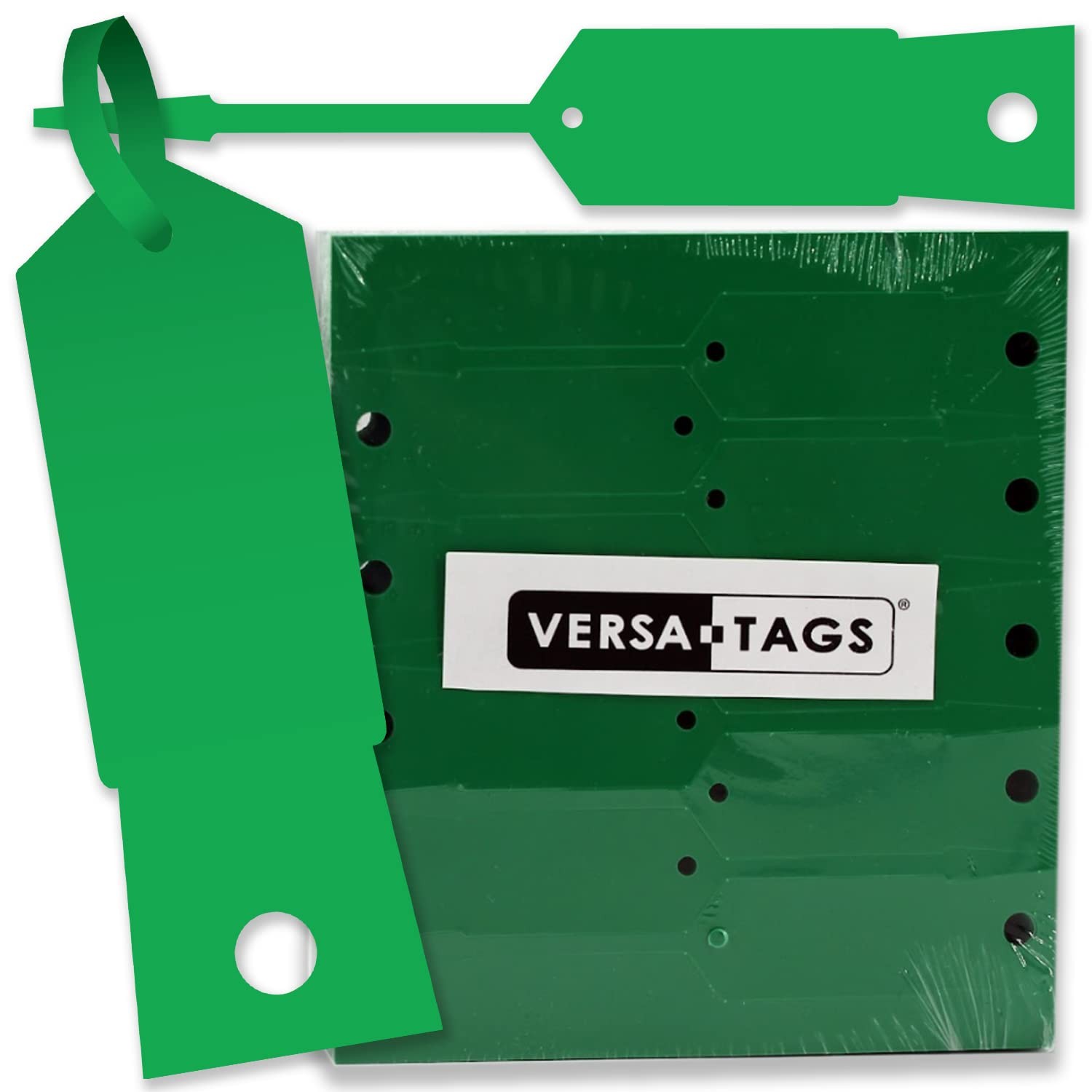 Green Self-Locking Arrow Key Tags (1,000 per Pack) Size 4 1/2″ X 3/4″ (Green)