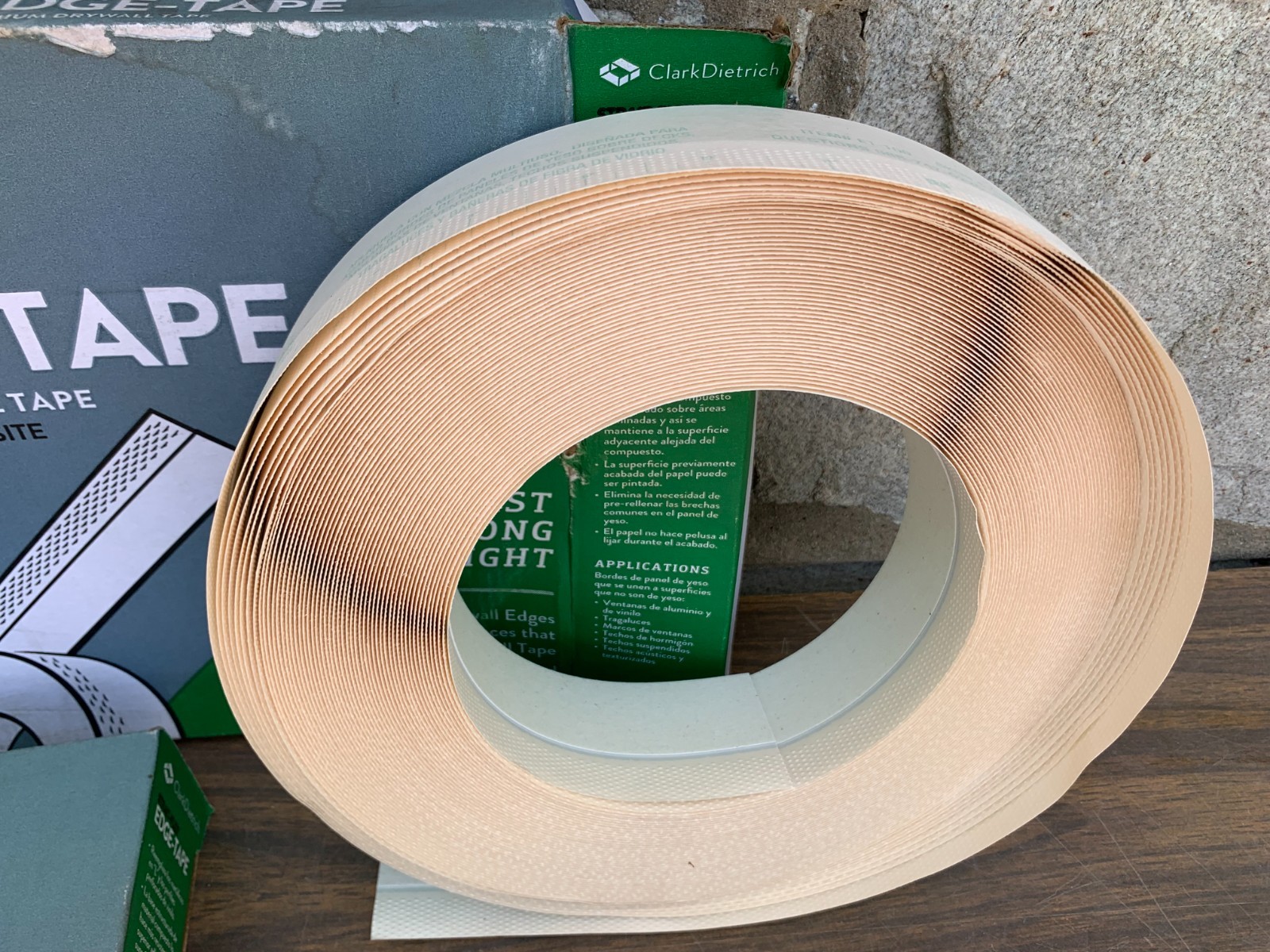 Two Pack Clark Dietrich Strat-Flex Edge Tape 2″X100′ Foot Paper Drywall Tape