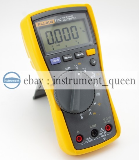 Fluke 115C Digital True RMS Multimeter Meter With Test Probe
