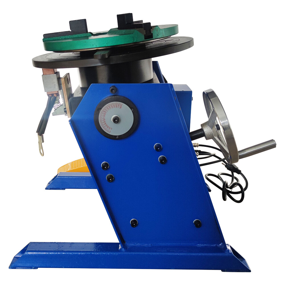 100Kg High Precision Manually Flip Welding Positioner Turntable with 300mm Chuck