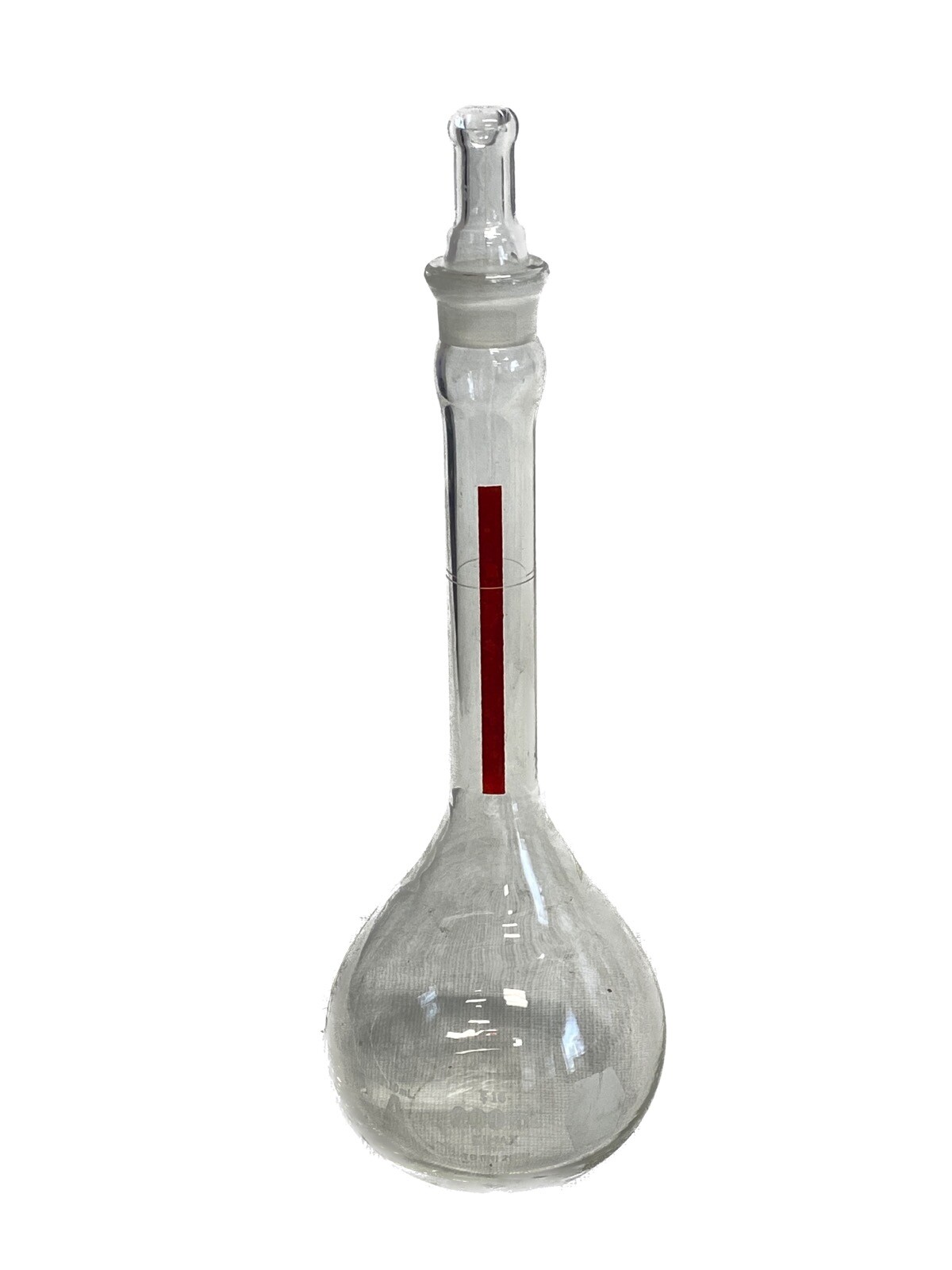 KIMAX Glass 200mL Class A TC Volumetric Flasks w/ Red Strip #16 Stpr 28013-200