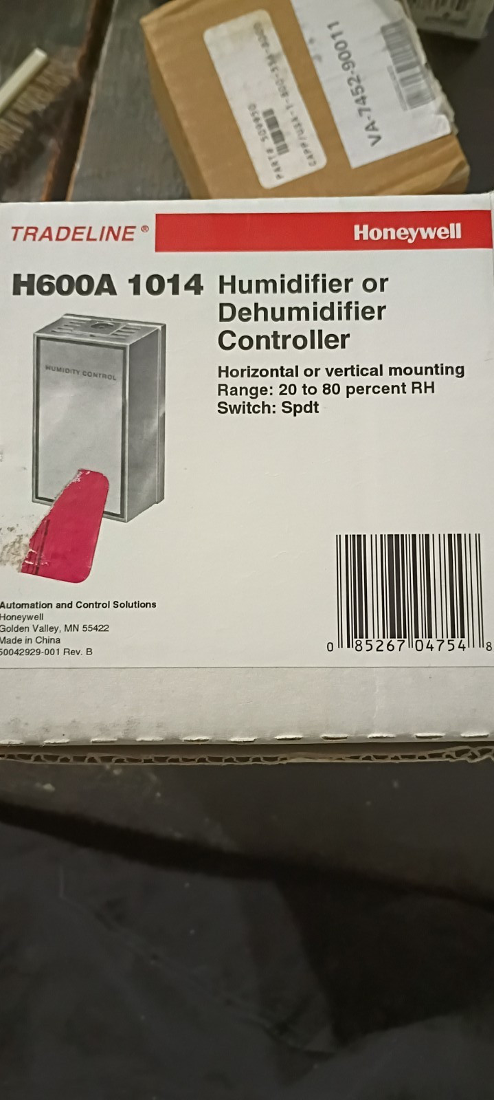 Honeywell H600A1014 Humidity Control Humidifier/Dehumidifier Controller